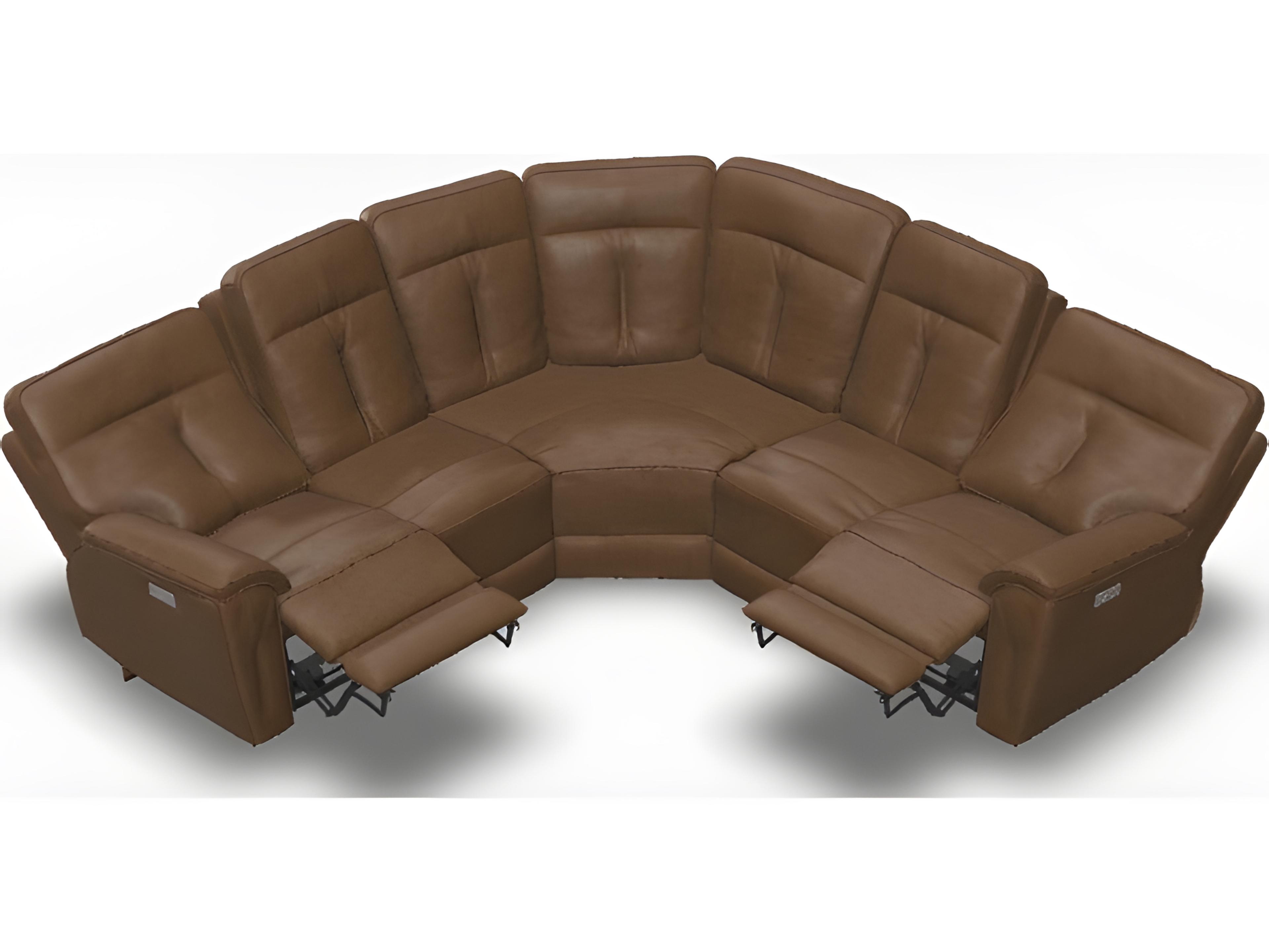 Palliser Oakley Leather Upholstery Sectional Sofa