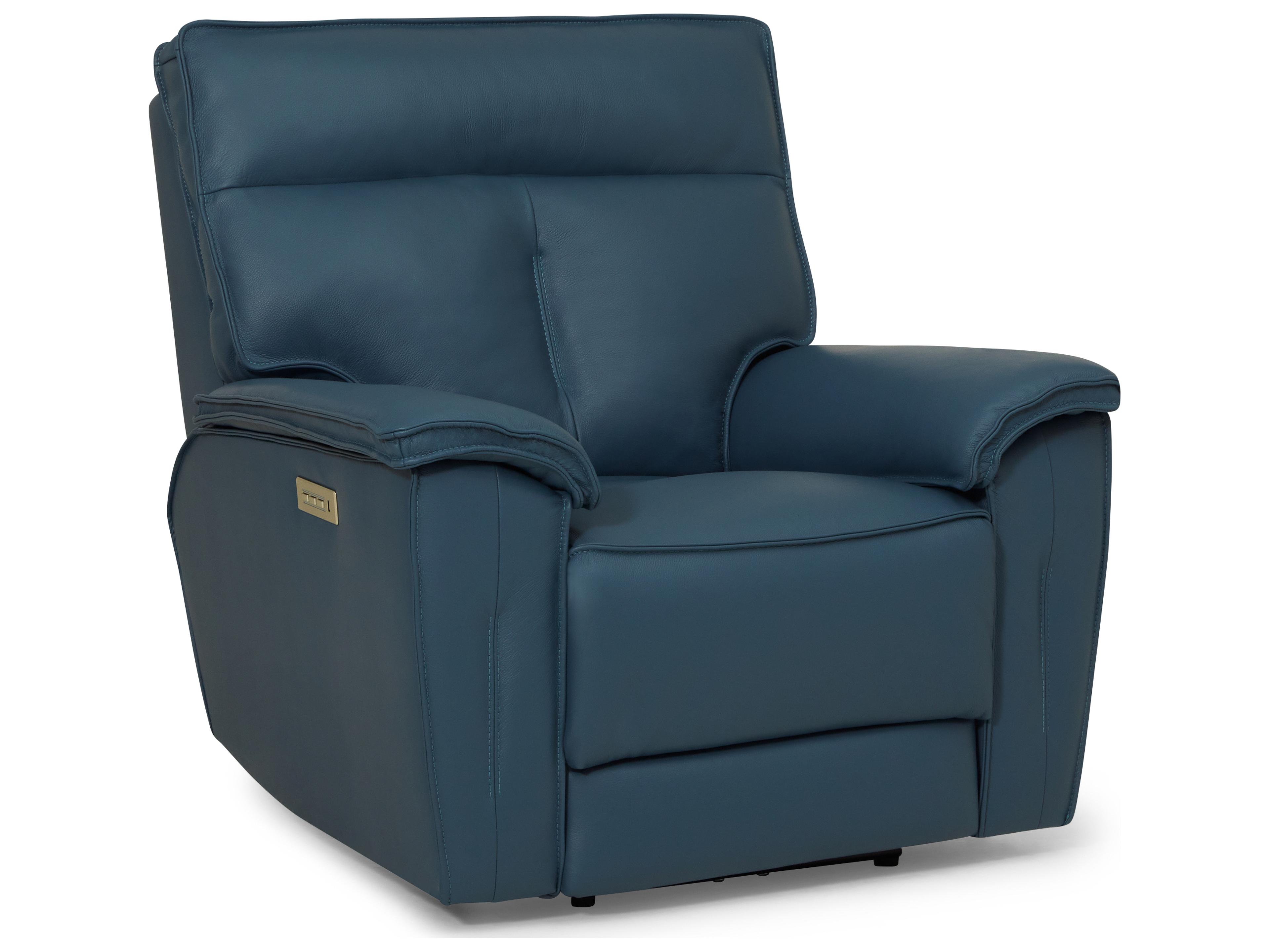 Palliser Oakley Leather Upholstery Power Recliner Wall Hugger with Headrest & Lumbar
