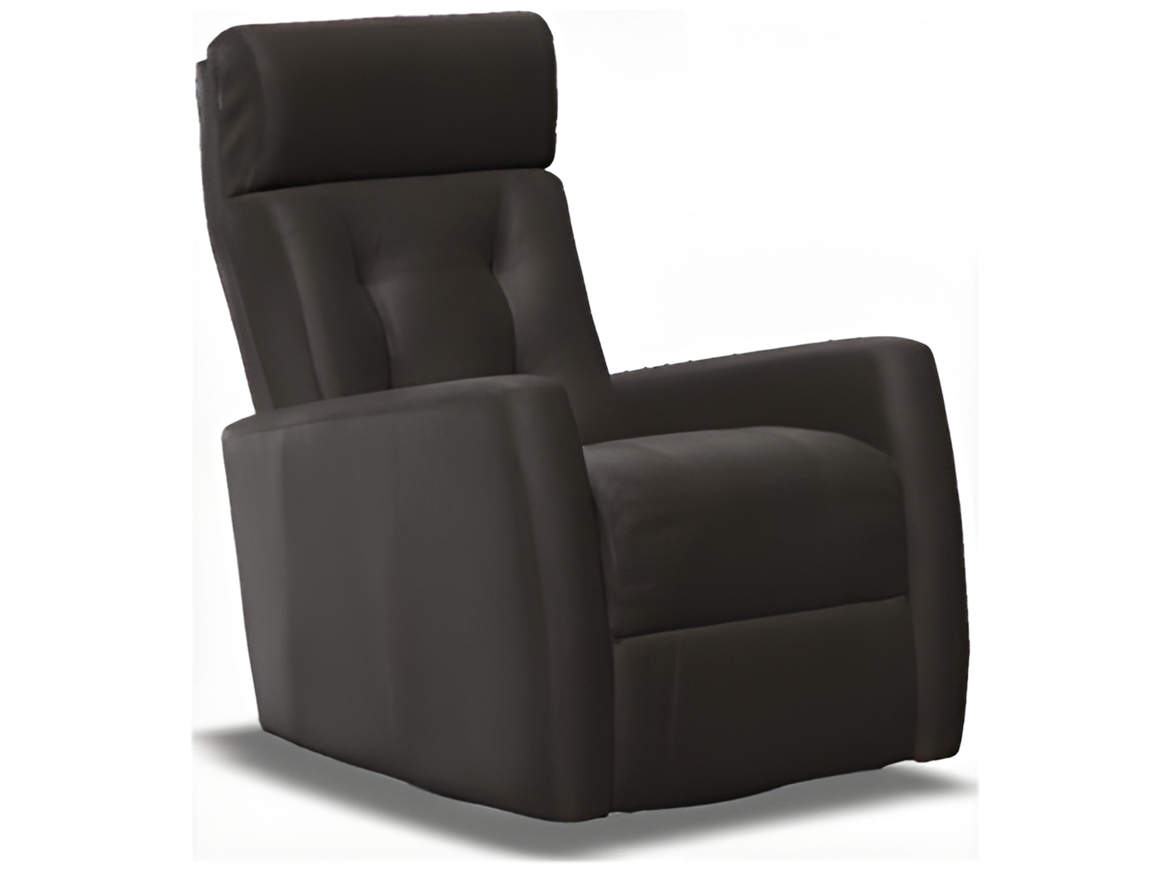Palliser Baltic Leather Upholstery HTS Swivel Glider Power Recliner with Power Headrest