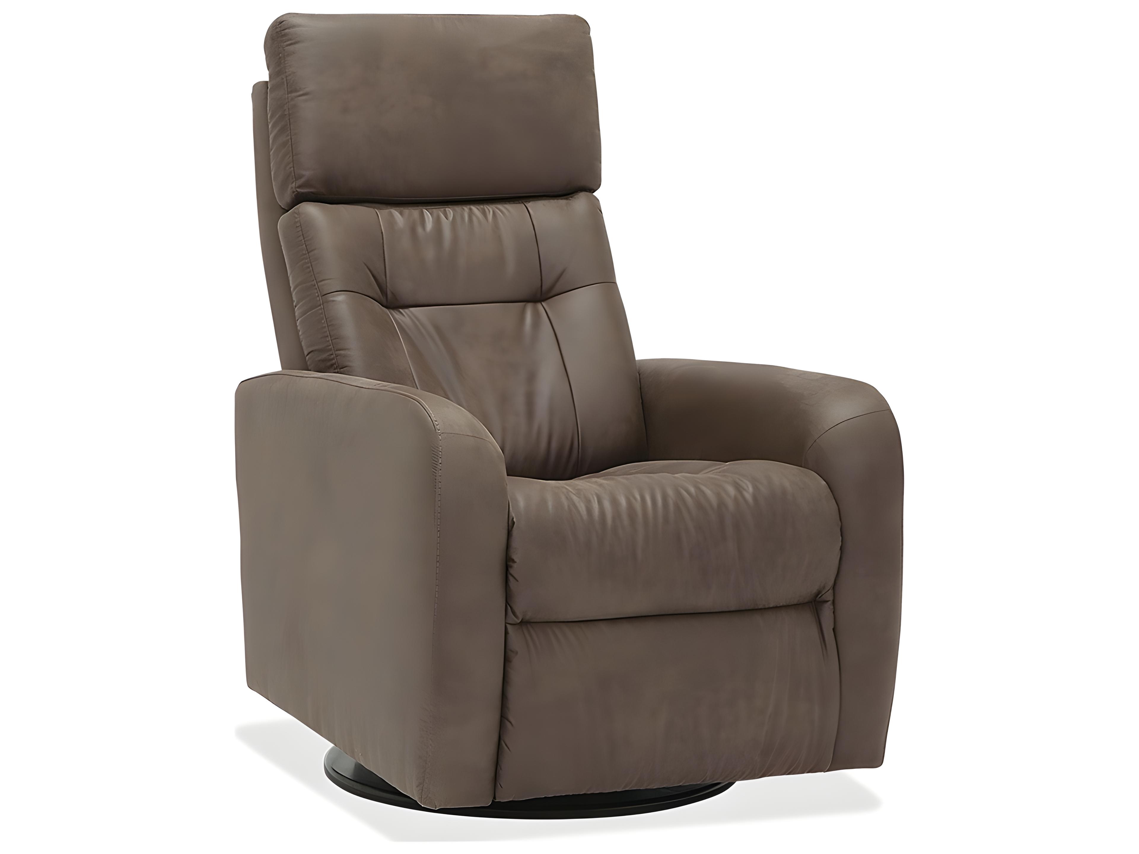 Palliser Sorrento Leather Upholstery HTS Swivel Glider Power Recliner with Power Headrest