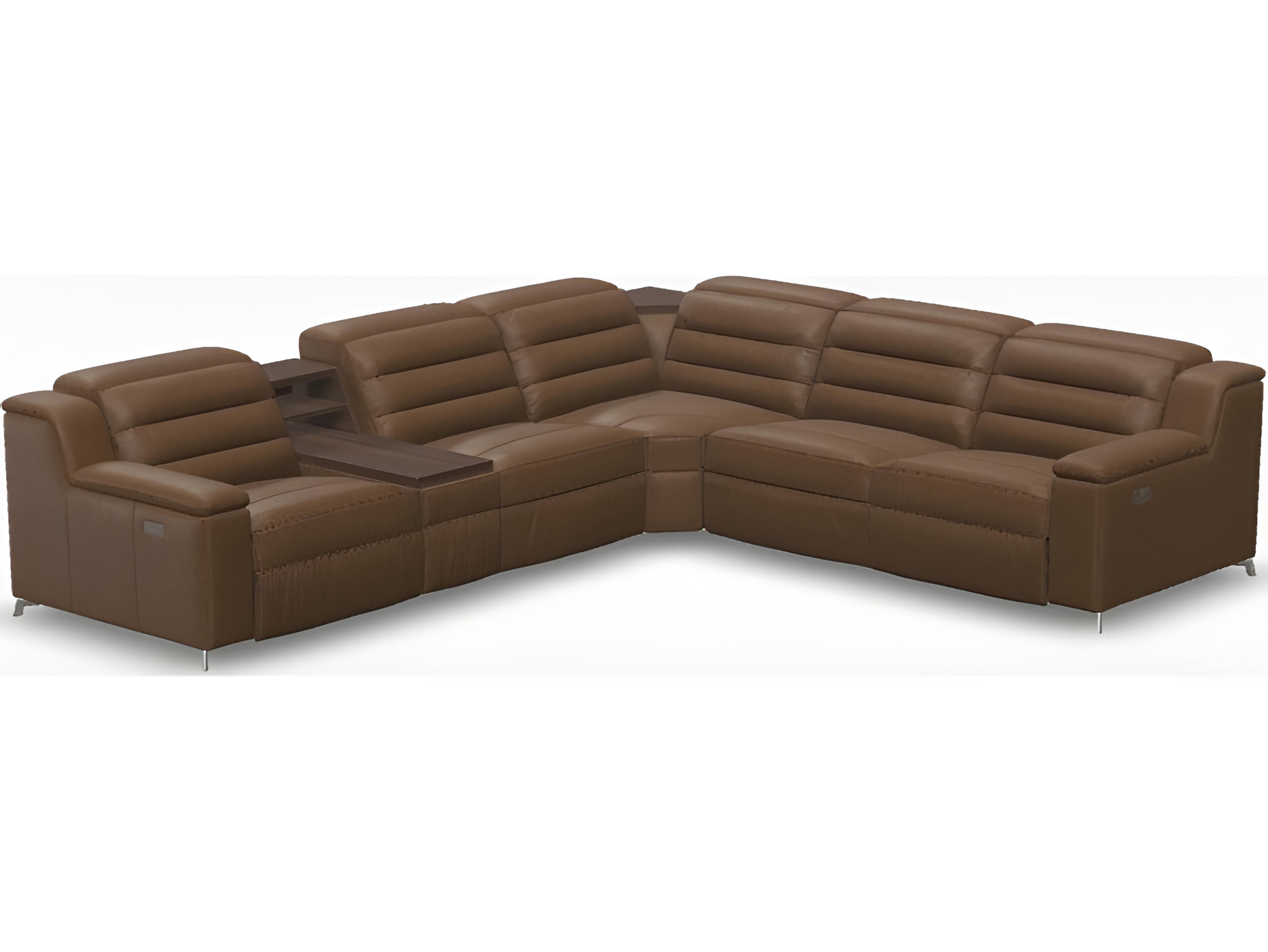 Palliser Lotus Leather Upholstery Upholstered Sectional Sofa