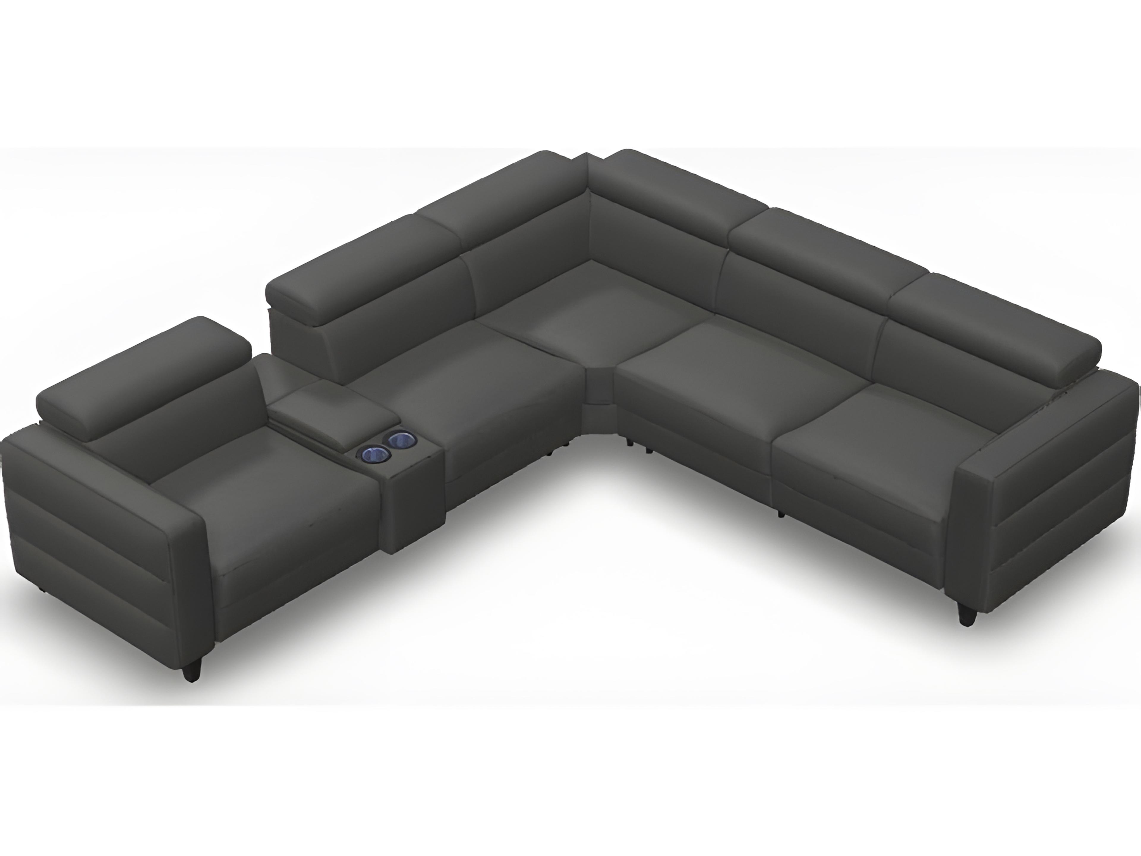 Palliser Marco Leather Upholstery Sectional Sofa