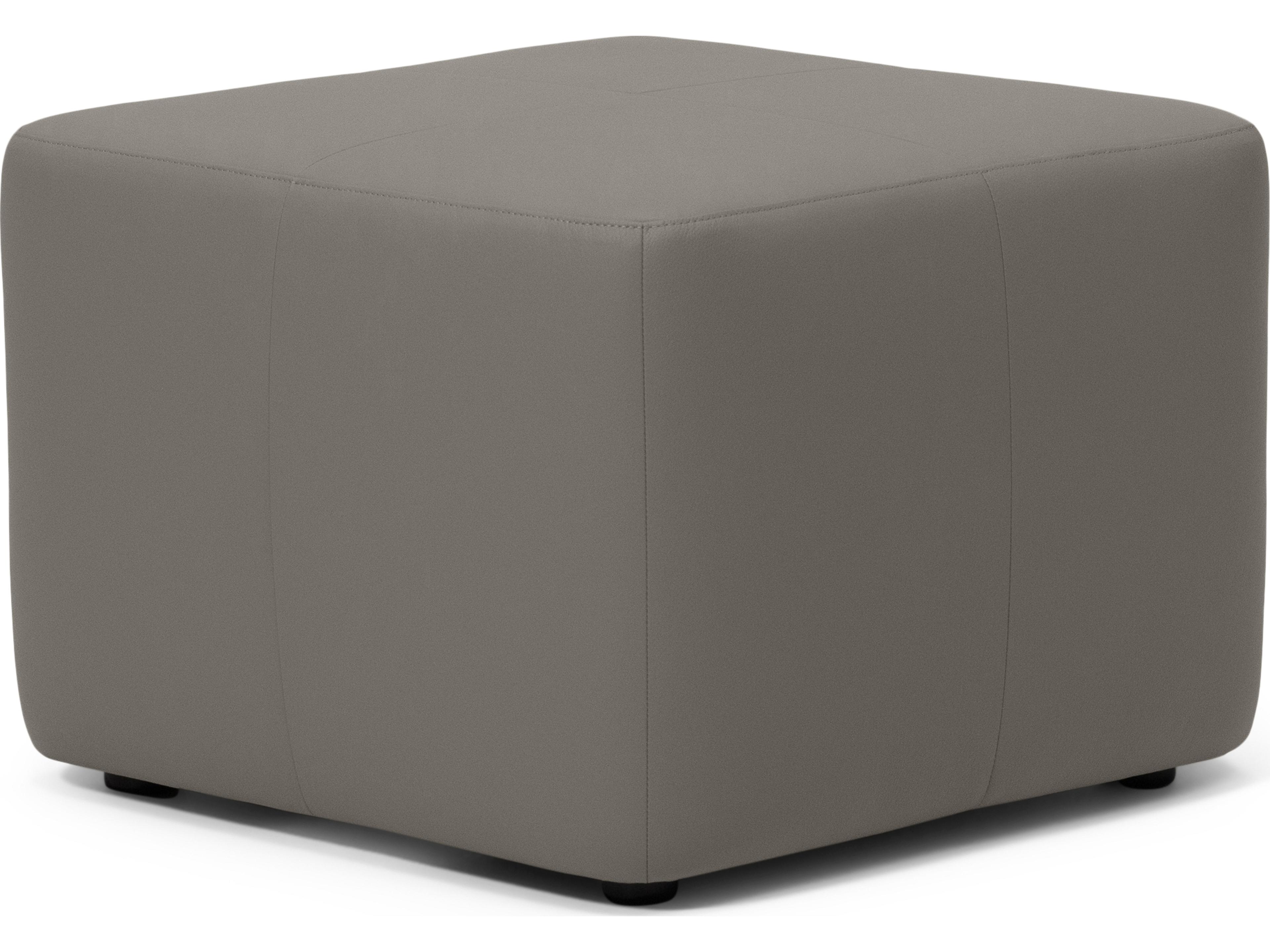 Palliser Mingle Leather Upholstery Square Small Ottoman