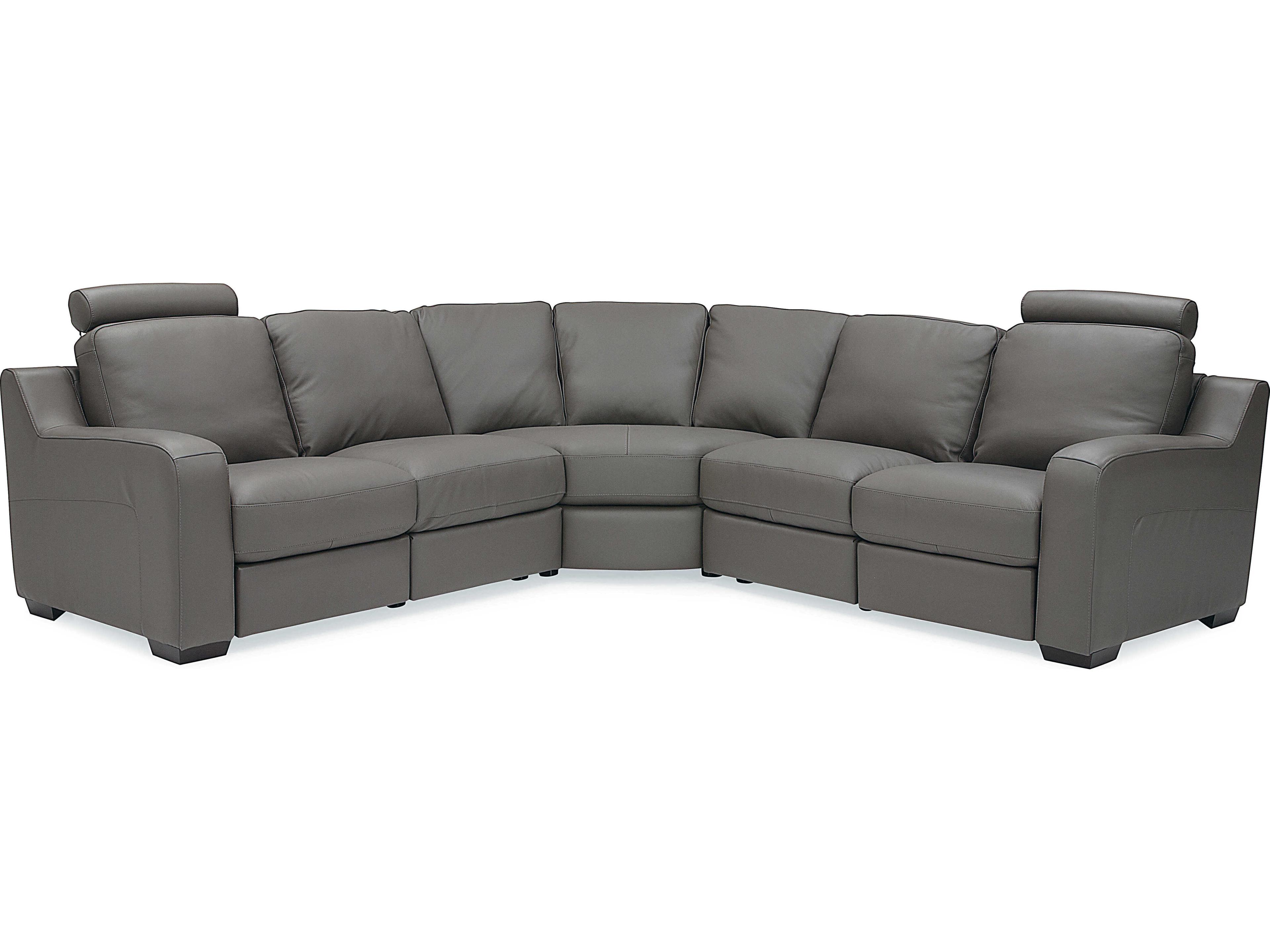 Palliser Flex Reclining Leather Upholstery Sectional Sofa