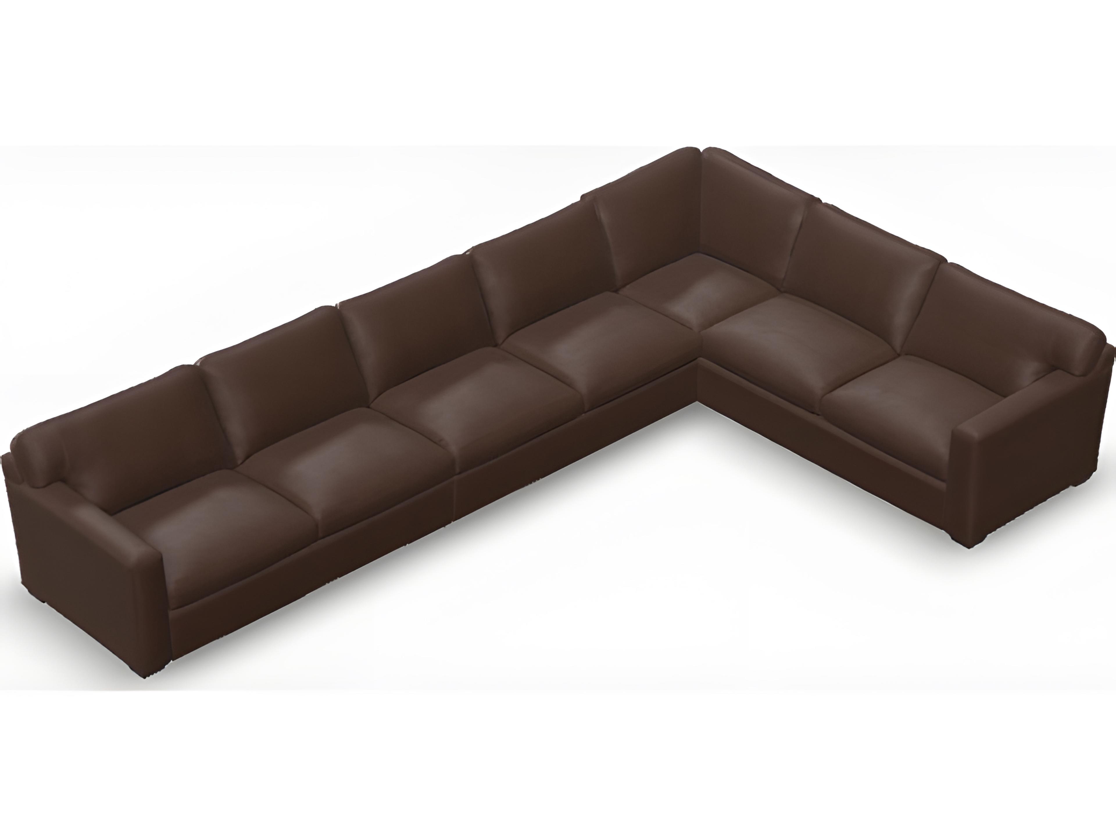 Palliser Madison Track Arm Leather Upholstery Upholstered Sectional Sofa