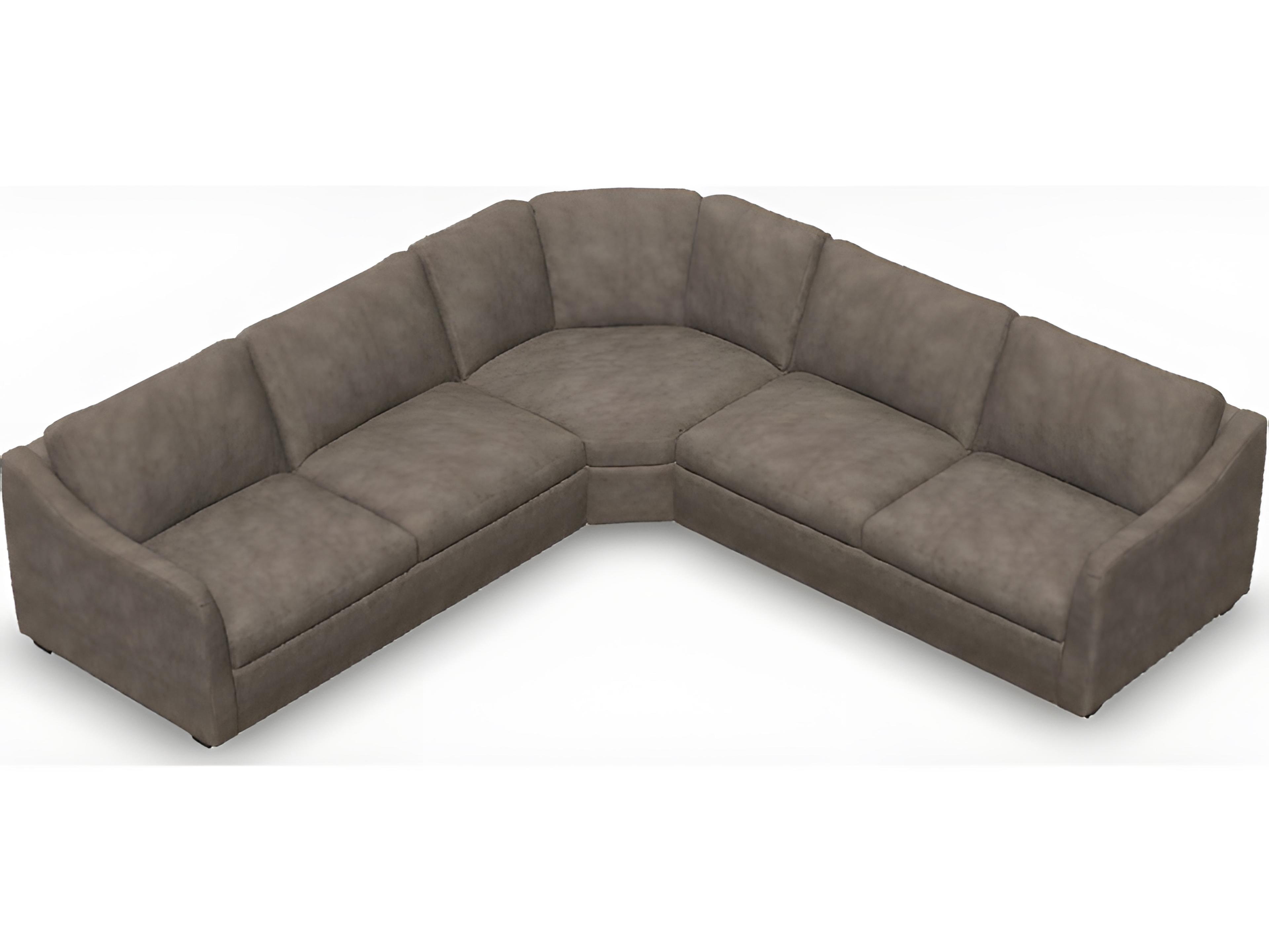 Palliser Madison Modern English Arm Leather Upholstery Upholstered Sectional Sofa