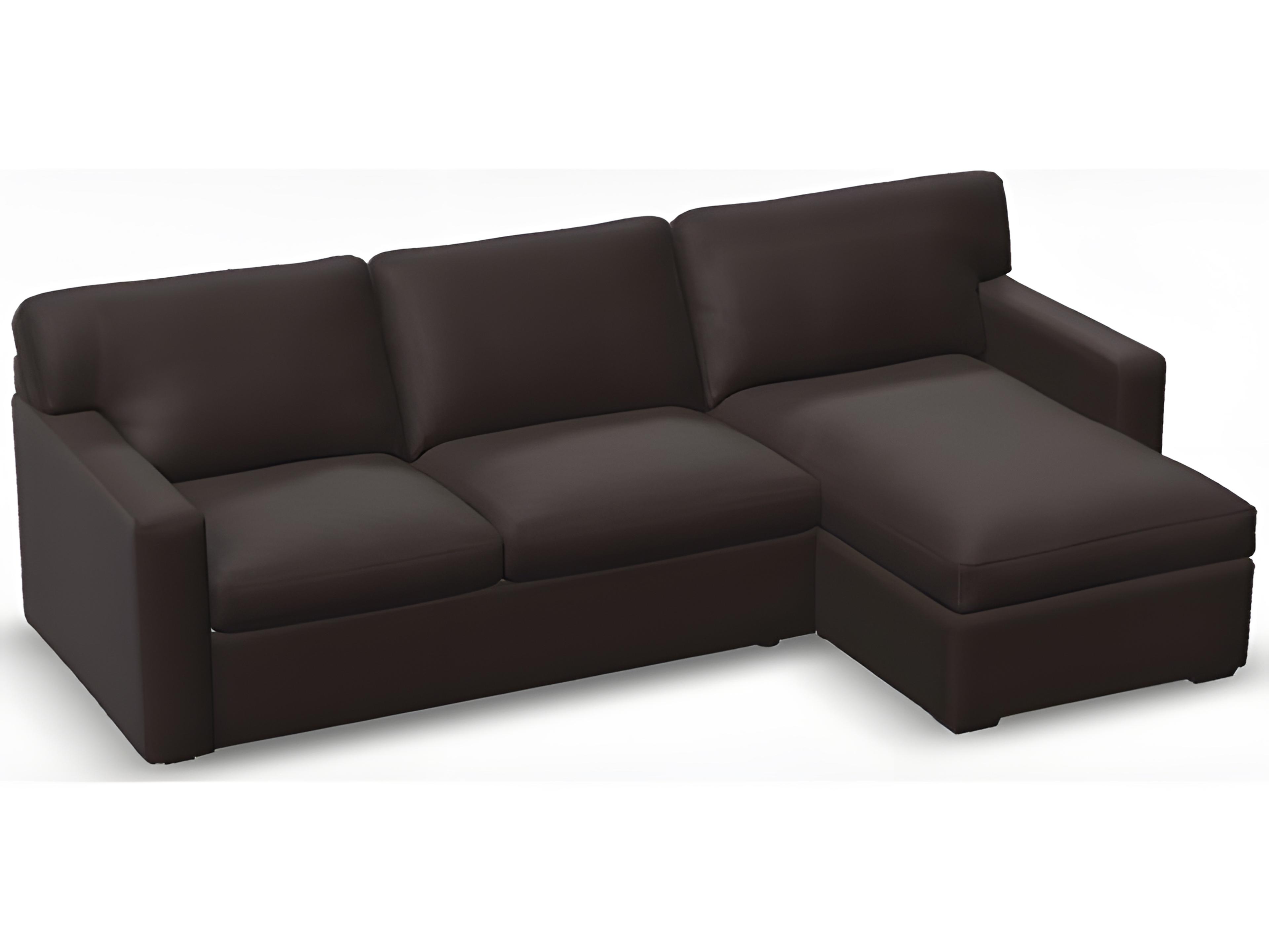 Palliser Madison Sleep Track Arm Leather Upholstery White Upholstered Sectional Sofa