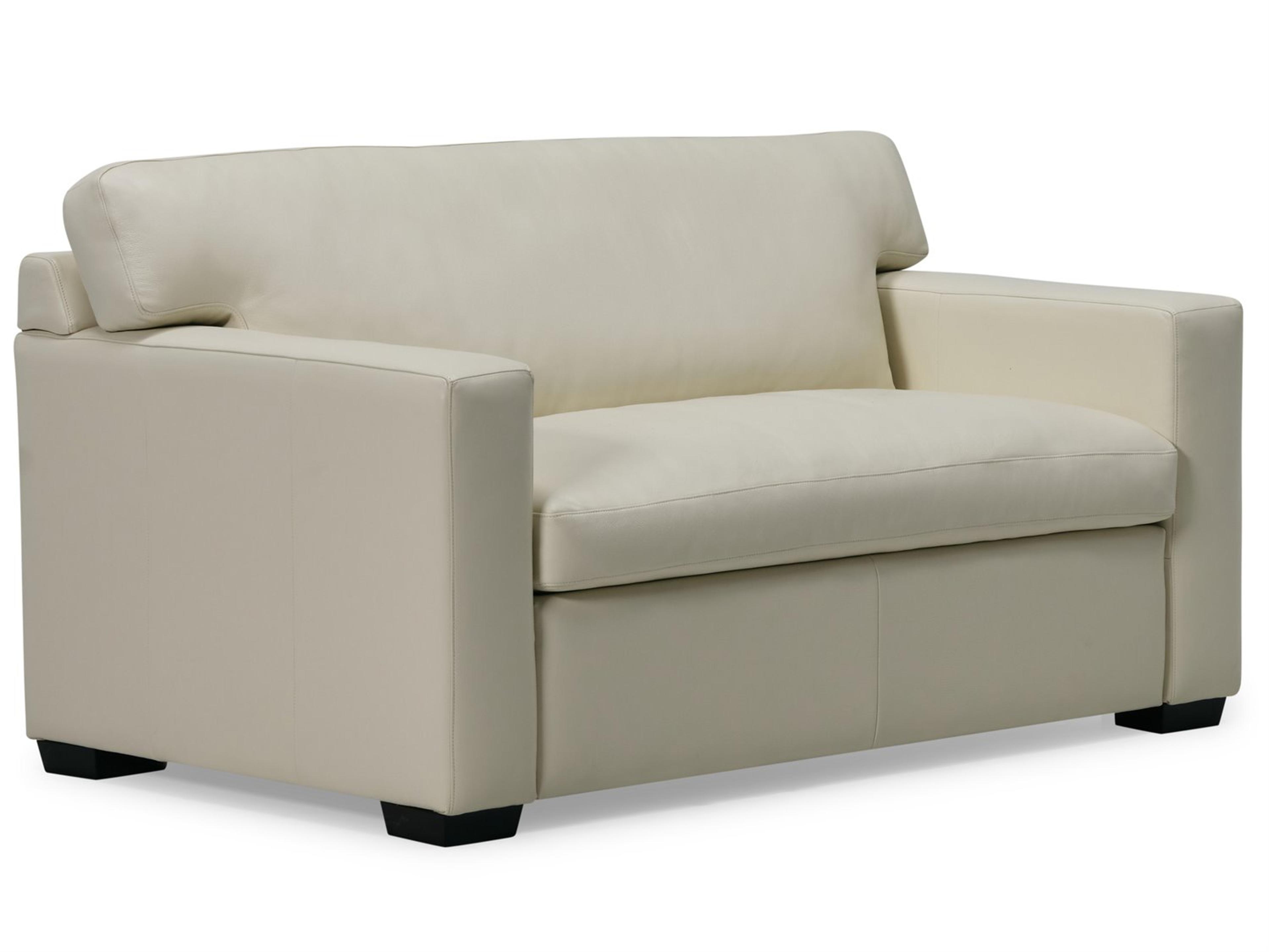 Palliser Madison Sleep Track Arm Leather Upholstery Twin Sofa Bed