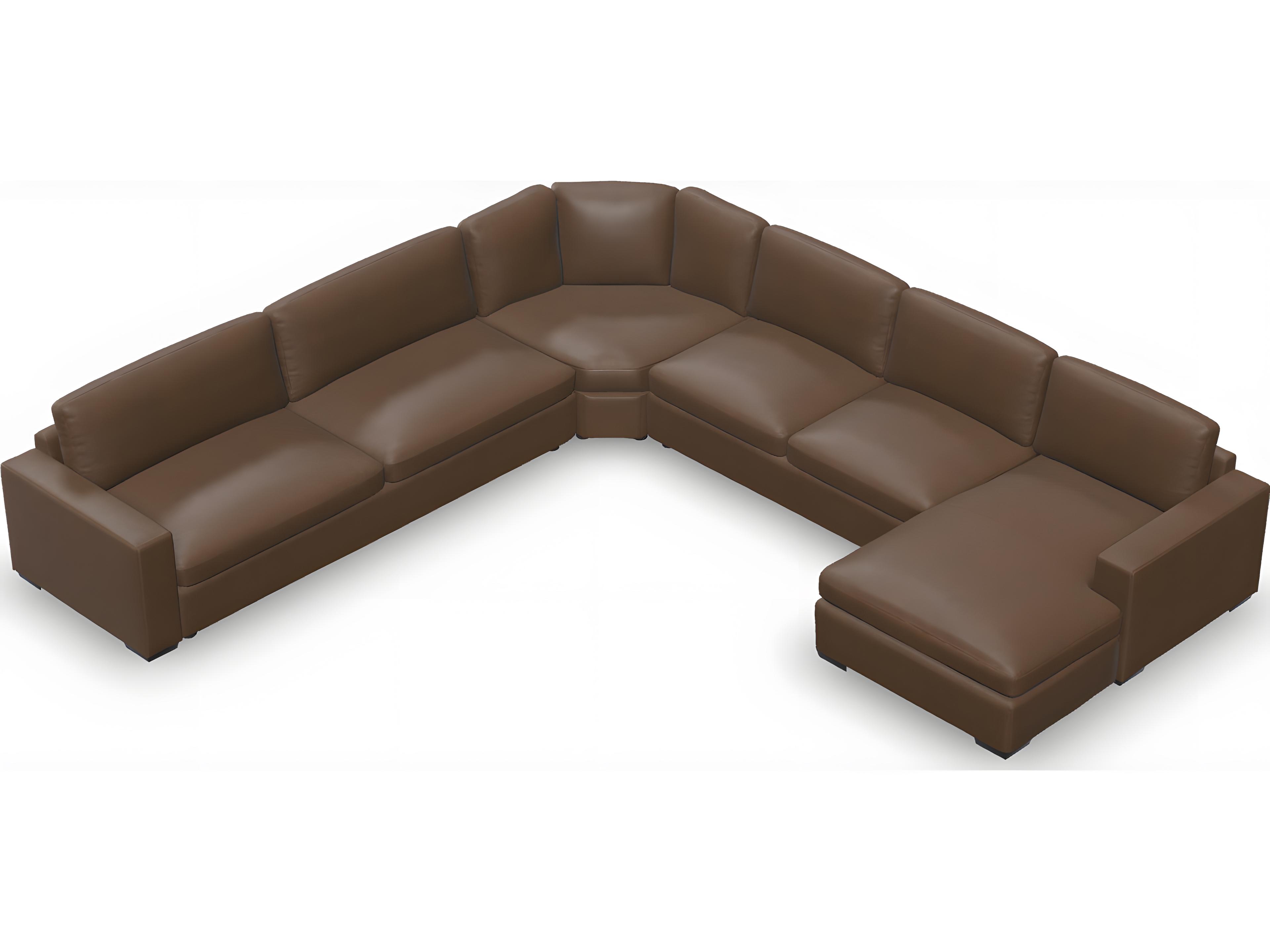 Palliser Ensemble Track Arm Leather Upholstery Upholstered Sectional Sofa