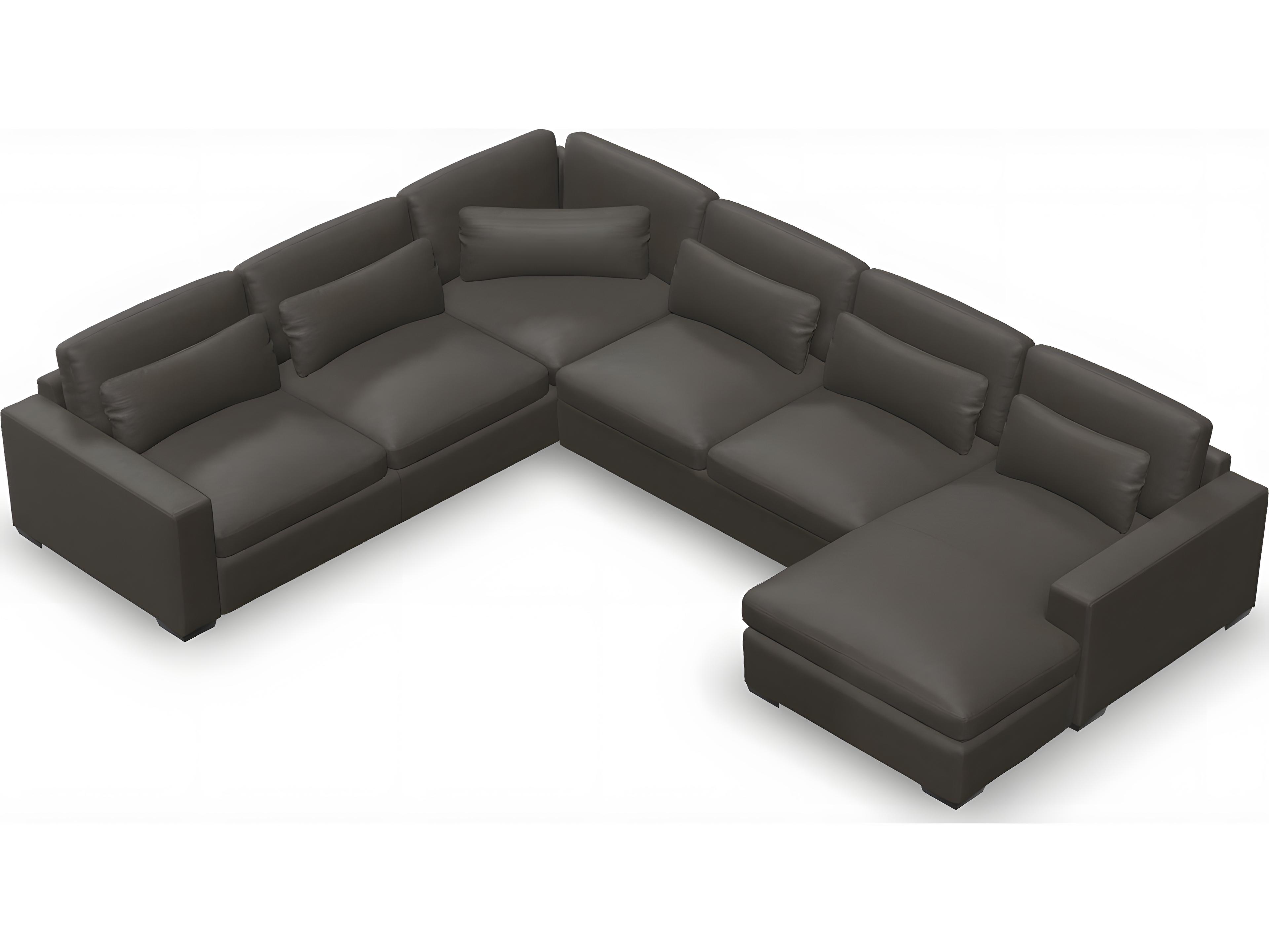 Palliser Ensemble Max Track Arm Leather Upholstery Upholstered Sectional Sofa