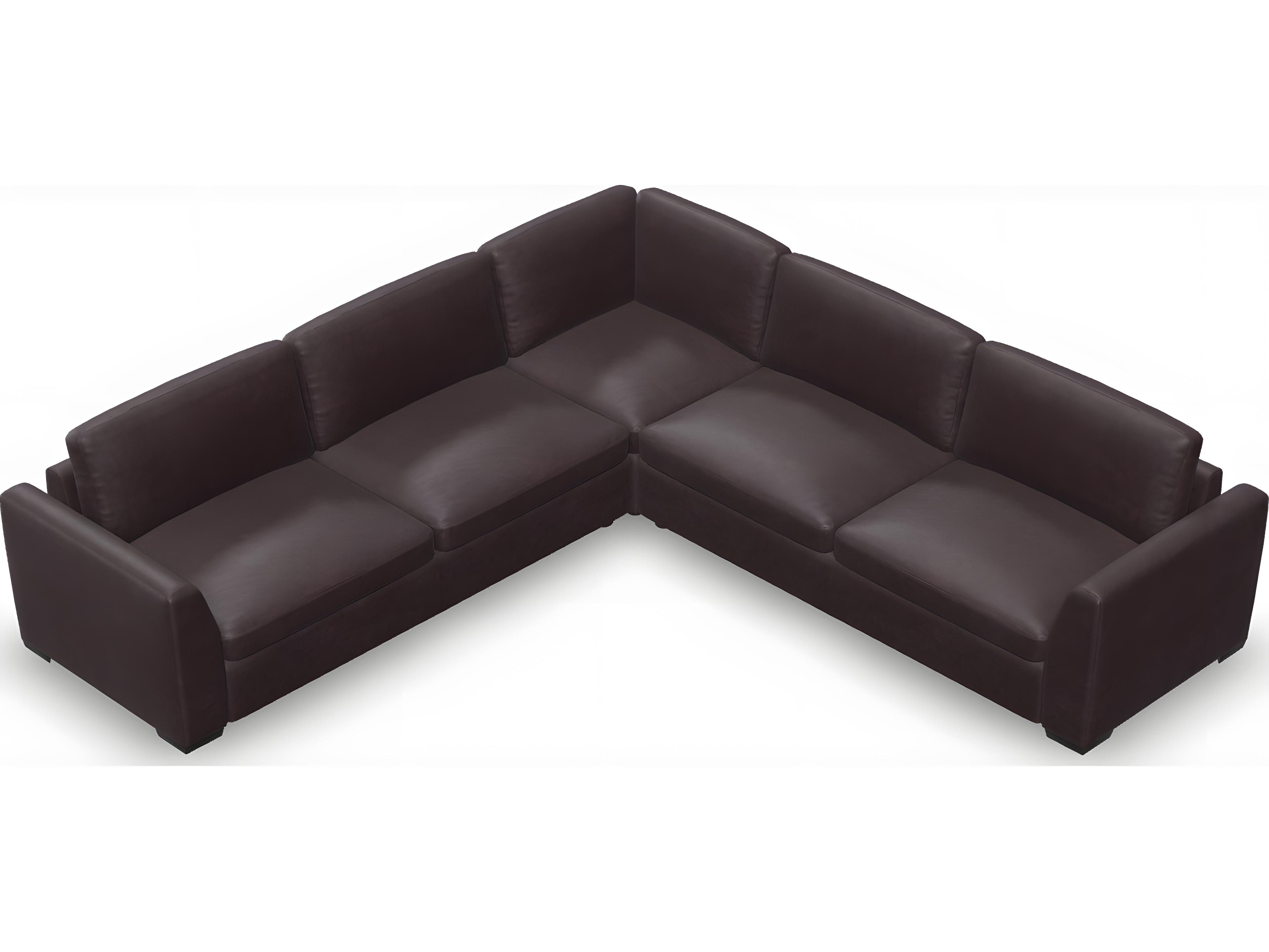 Palliser Ensemble Angle Arm Leather Upholstery Upholstered Sectional Sofa