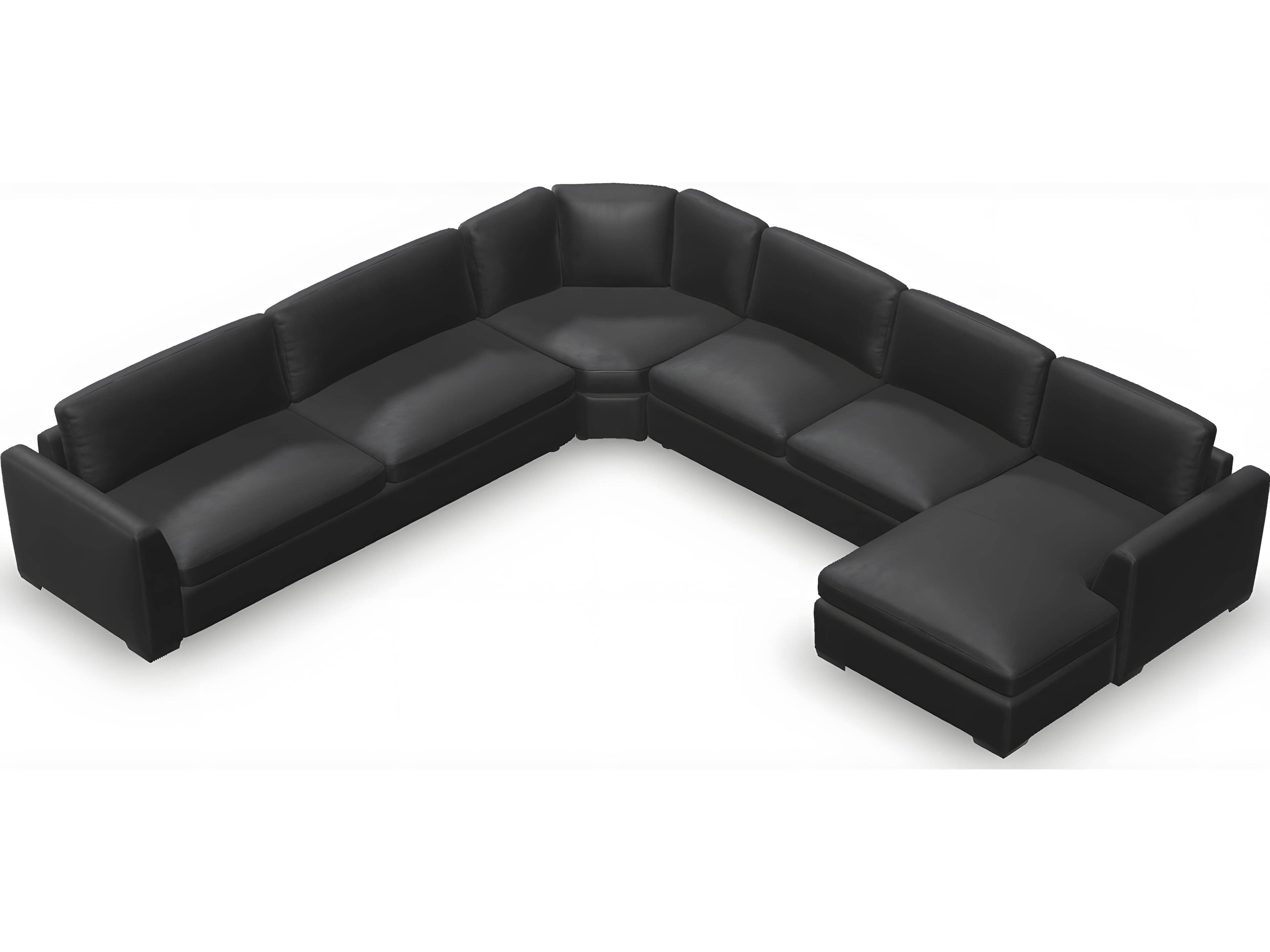Palliser Ensemble Angle Arm Leather Upholstery Upholstered Sectional Sofa