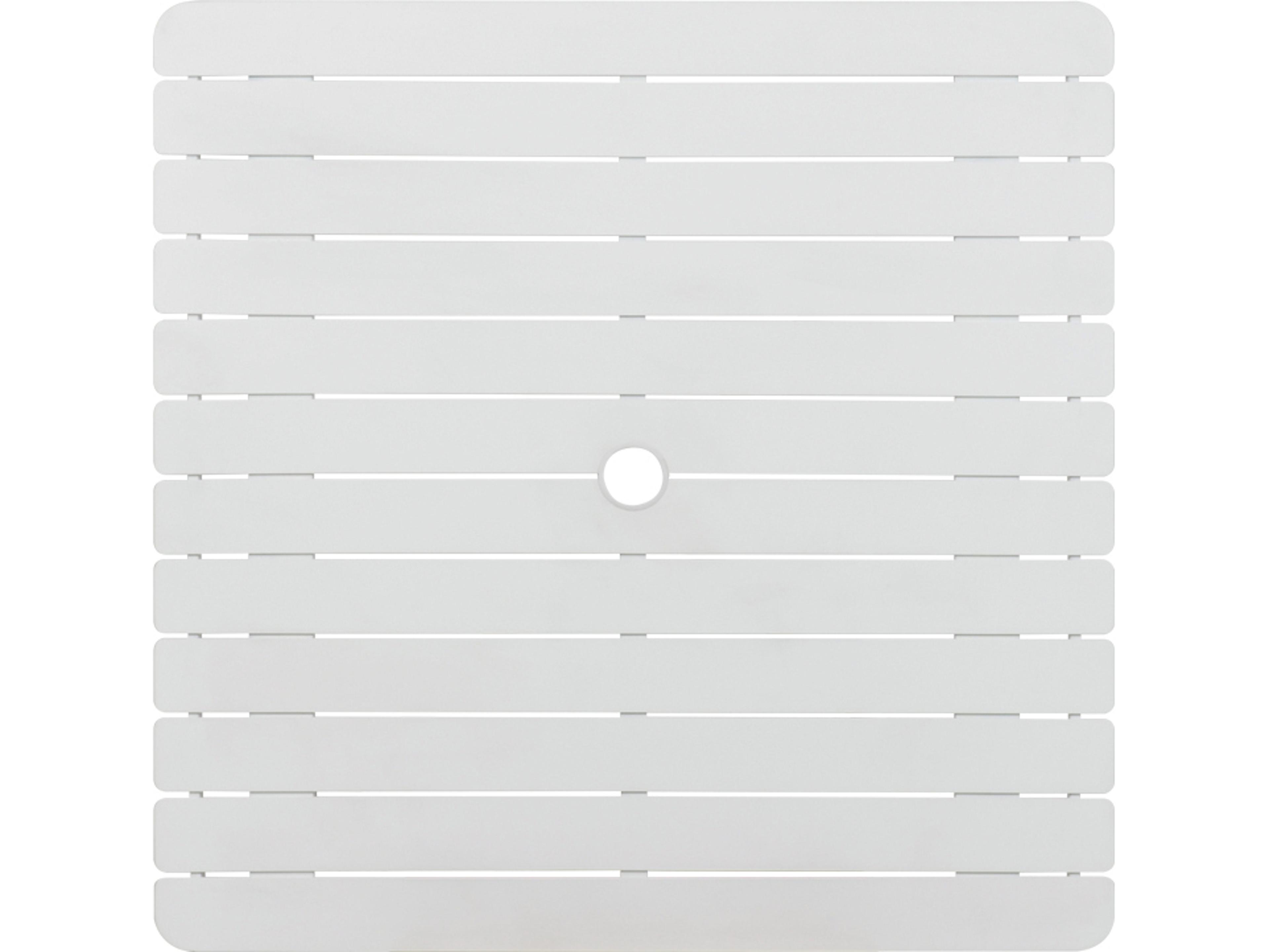 Watermark Living Sandoval Aluminum Square Slat Table Top with Umbrella Hole