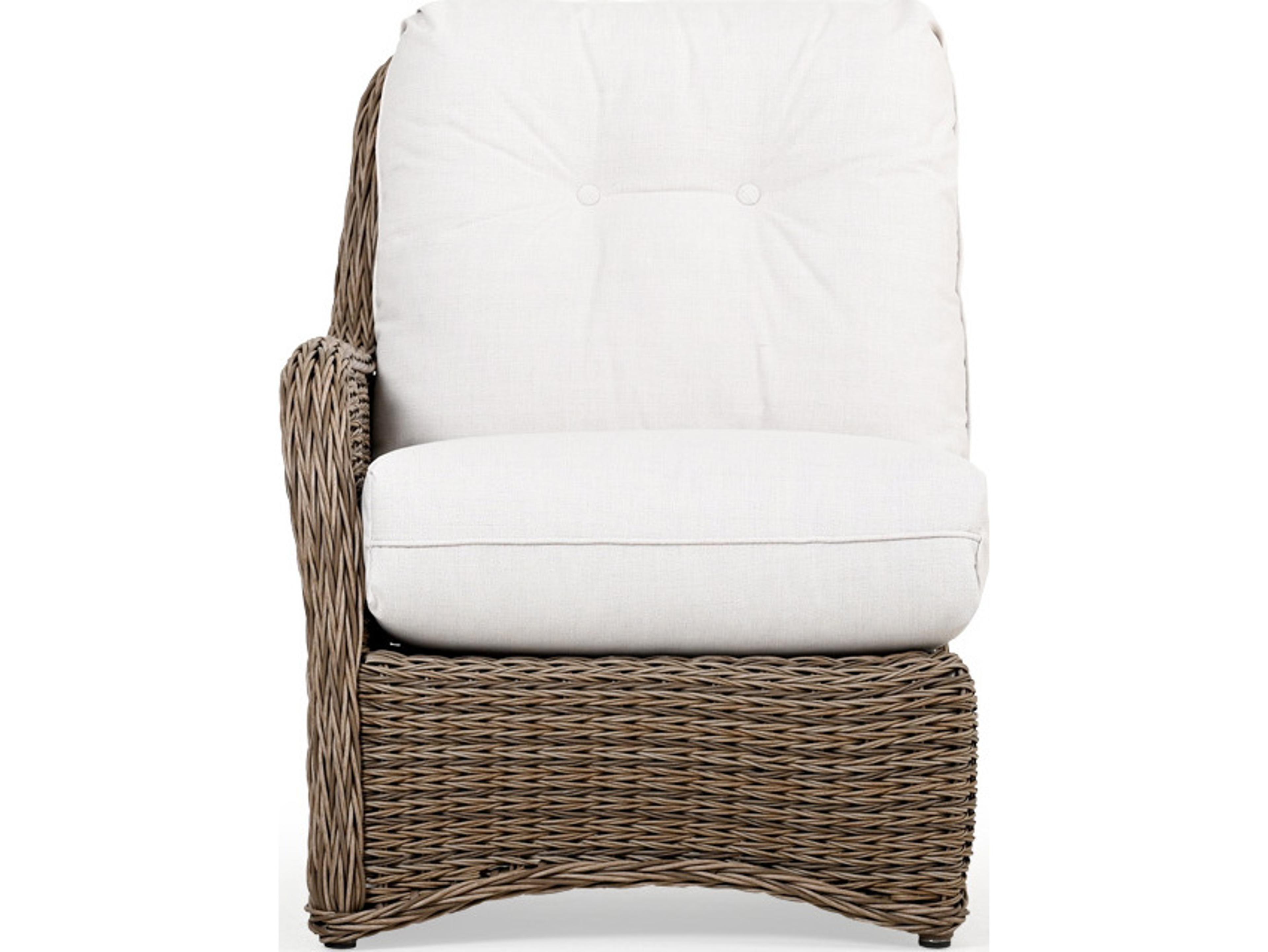 Watermark Living Riverside Wicker Left Arm Facing Outdoor Lounge Chair