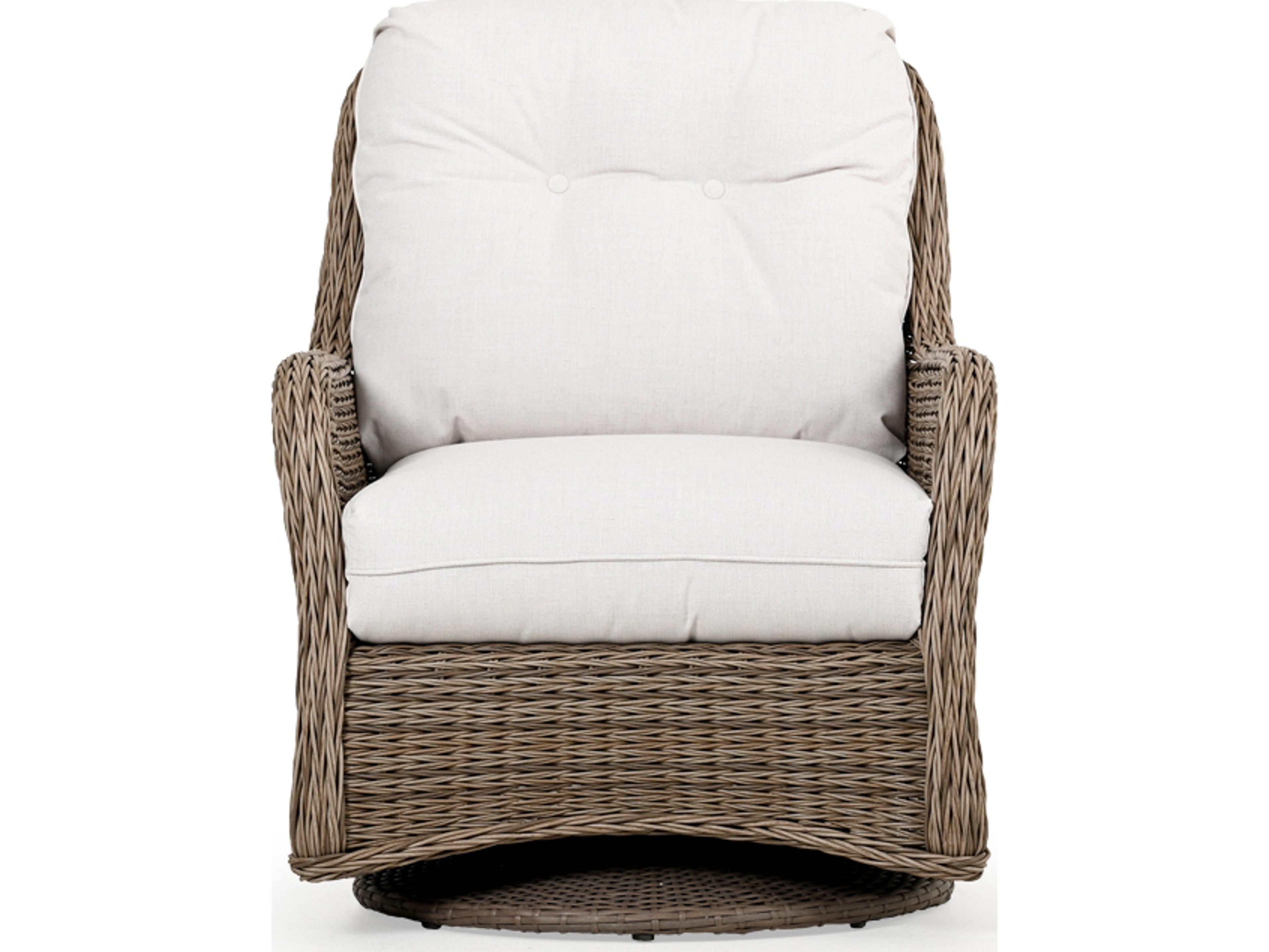 Watermark Living Riverside Wicker Swivel Glider Outdoor Lounge Chair