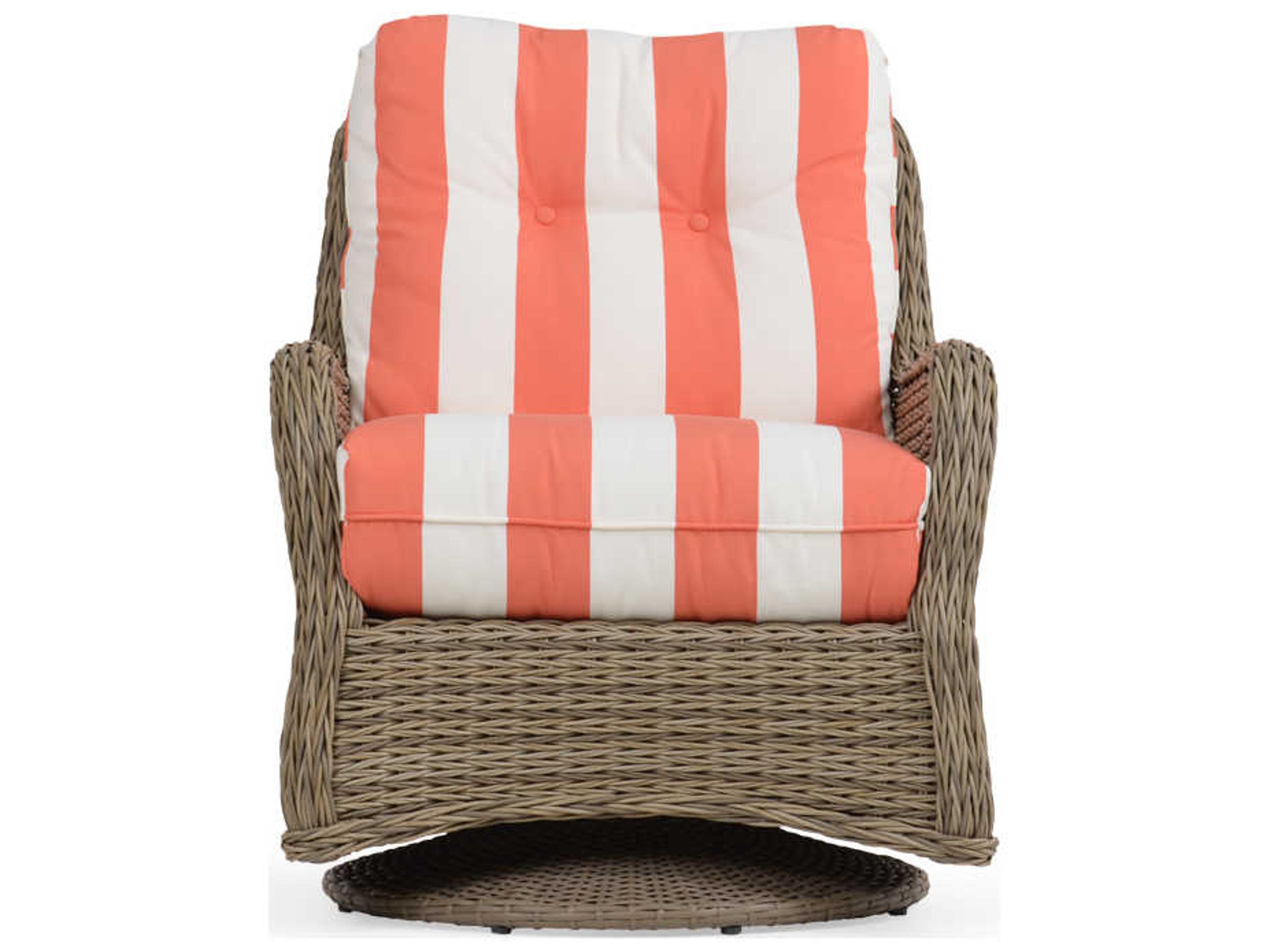 Watermark Living Quick Ship Riverside Wicker Swivel Glider Outdoor Patio Lounge Chair