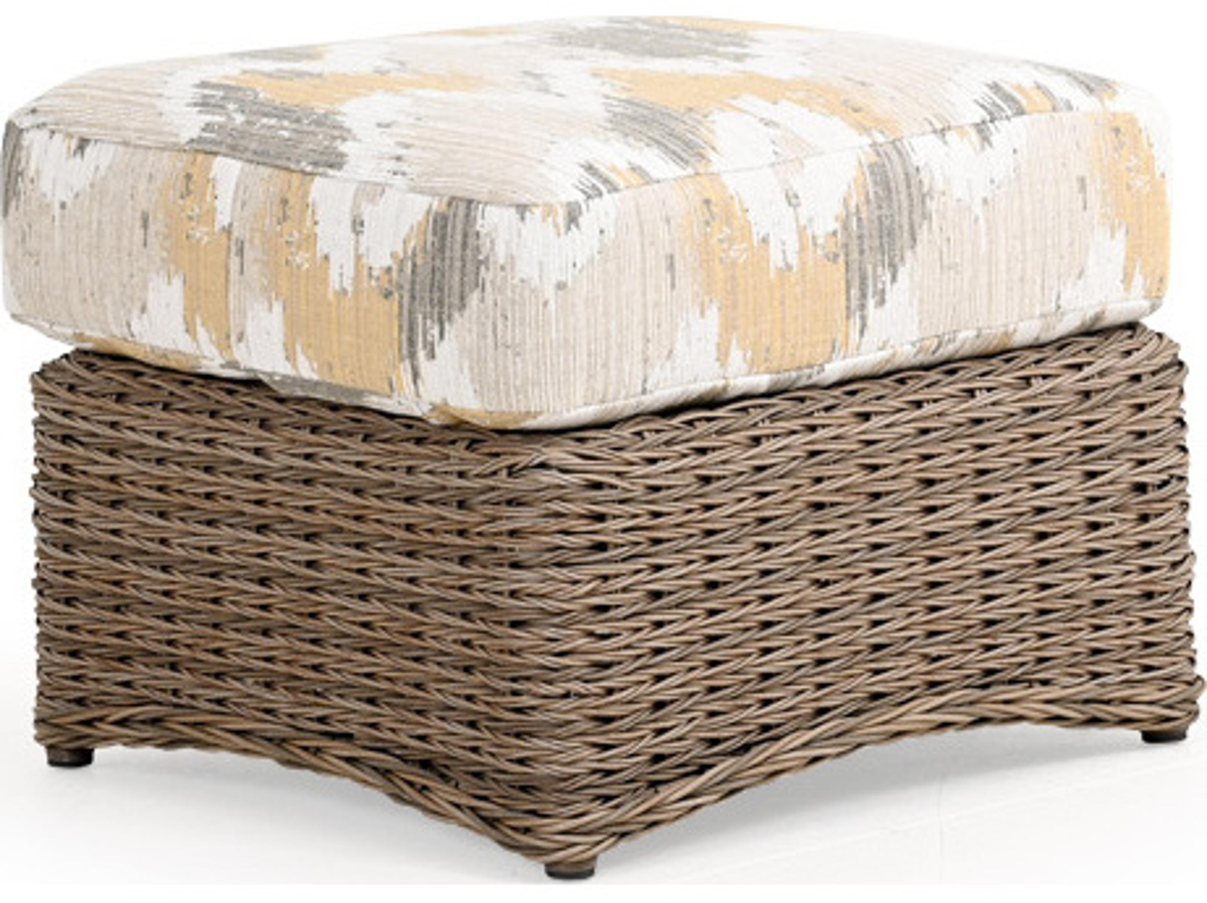 Watermark Living Riverside Wicker Rectangle Outdoor Ottoman