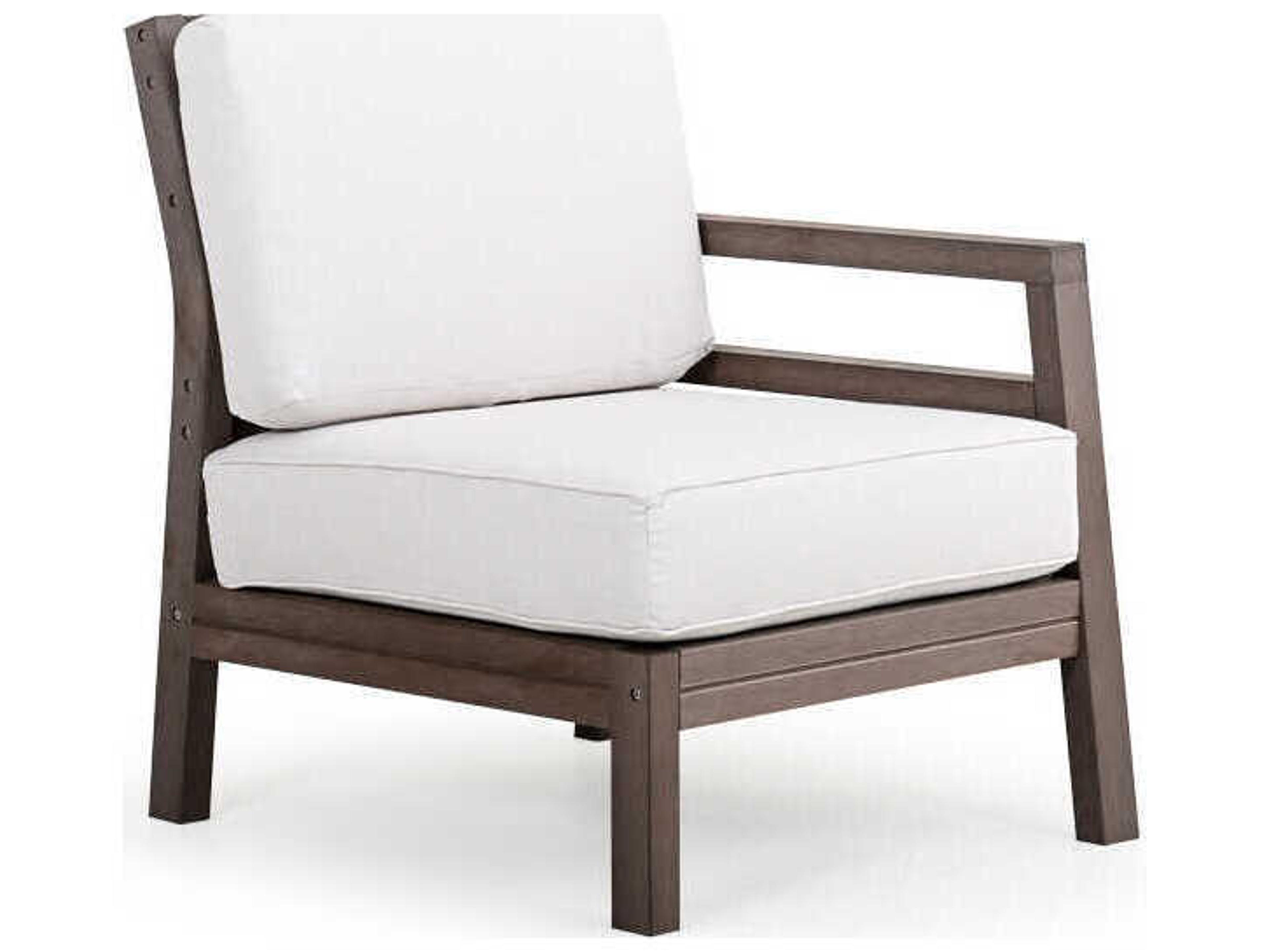 Miramar Faux Wood Right Arm Facing Patio Lounge Chair