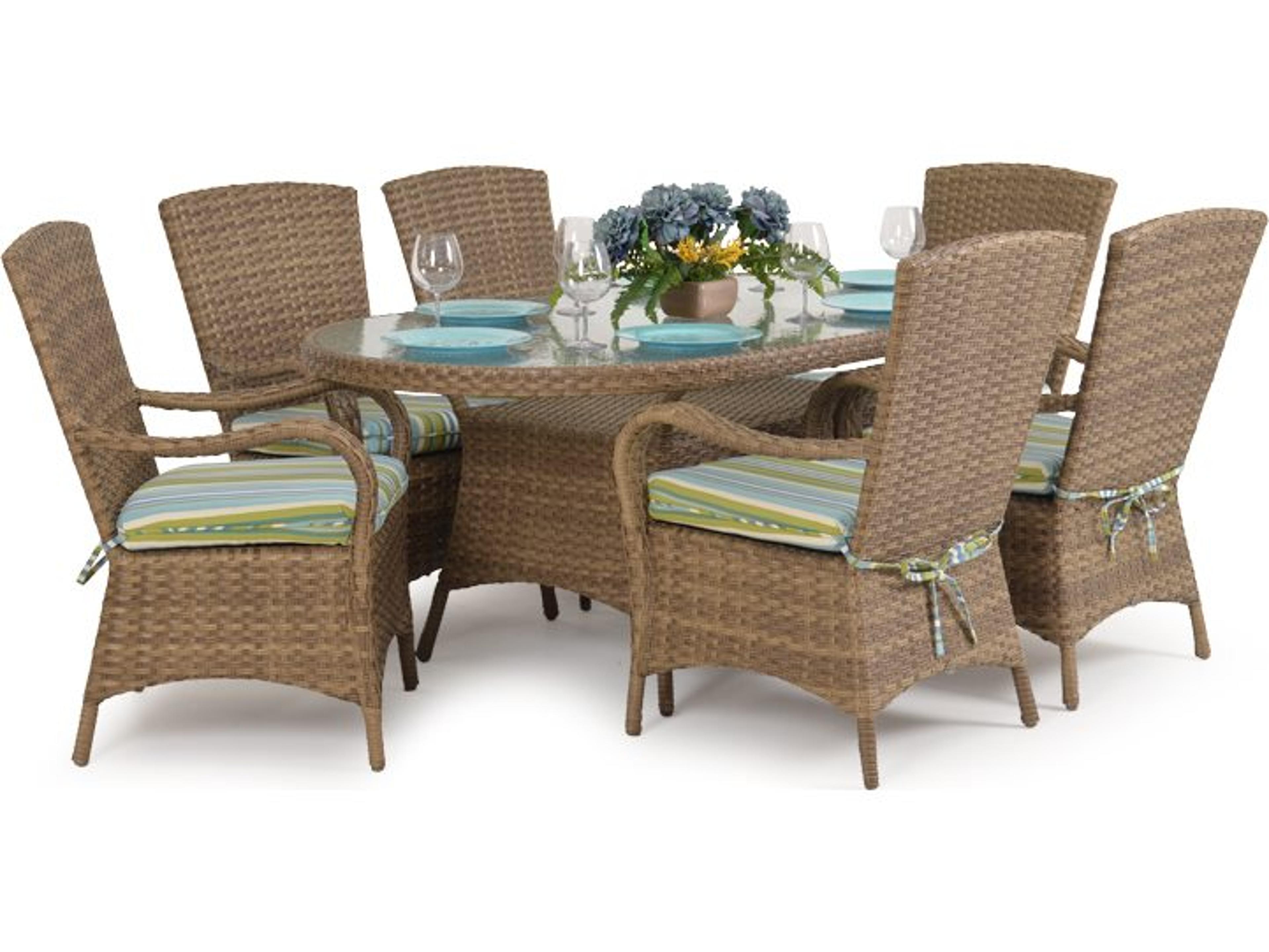 Watermark Living Alexandria Wicker Patio Dining Set
