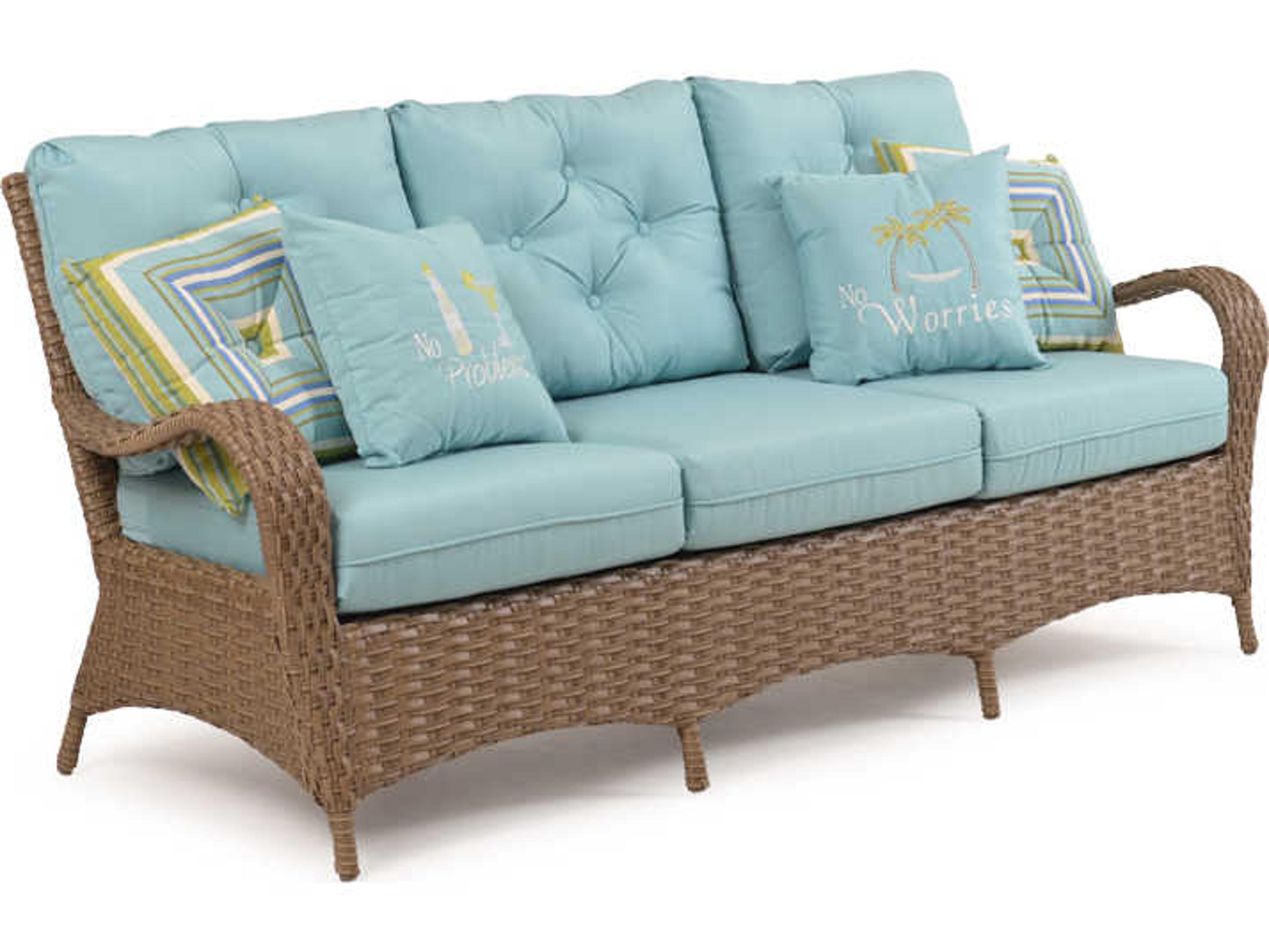 Watermark Living Quick Ship Alexandria Wicker Outdoor Sofa