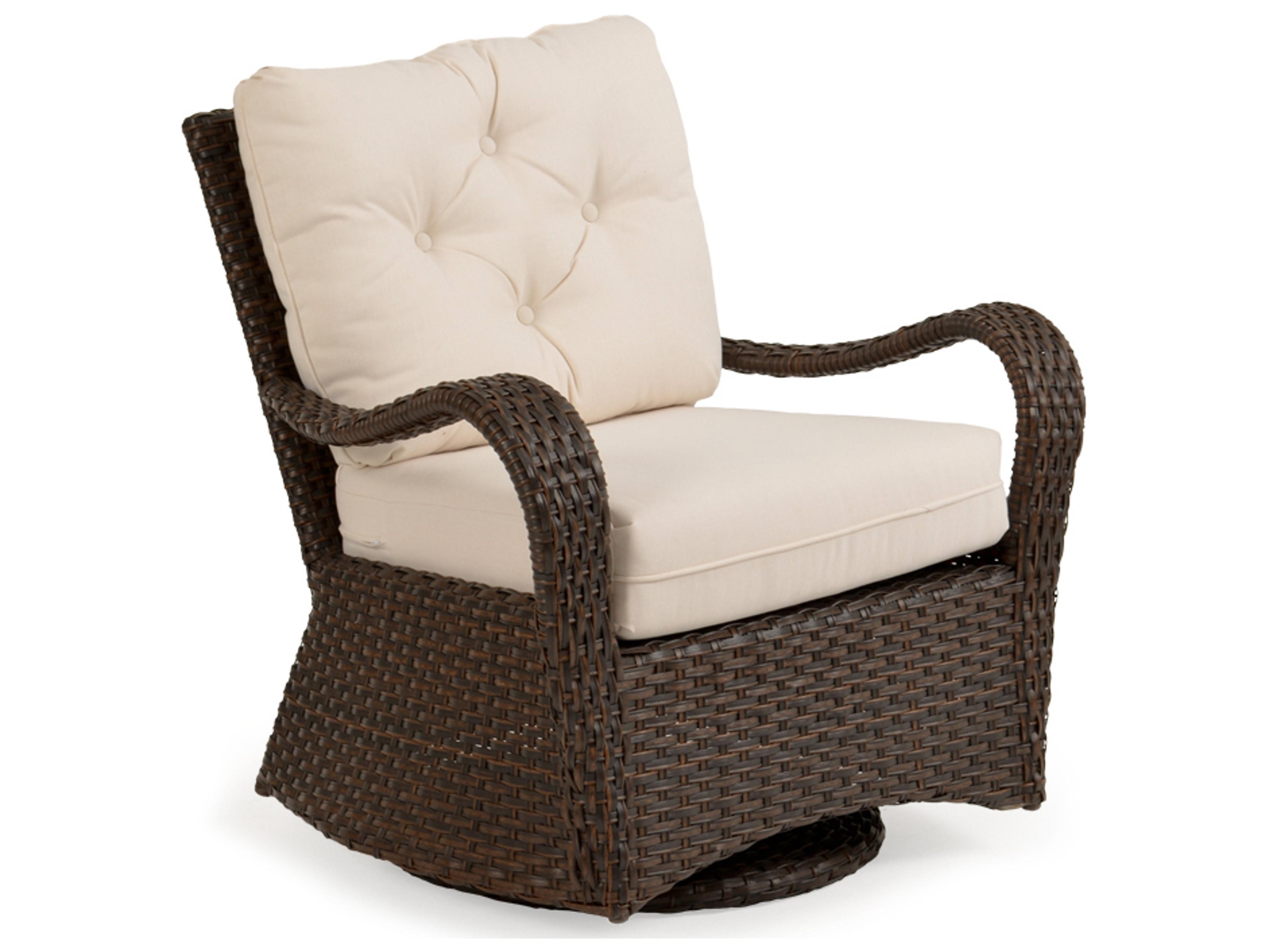 Watermark Living Alexandria Wicker Swivel Glider Outdoor Lounge Chair