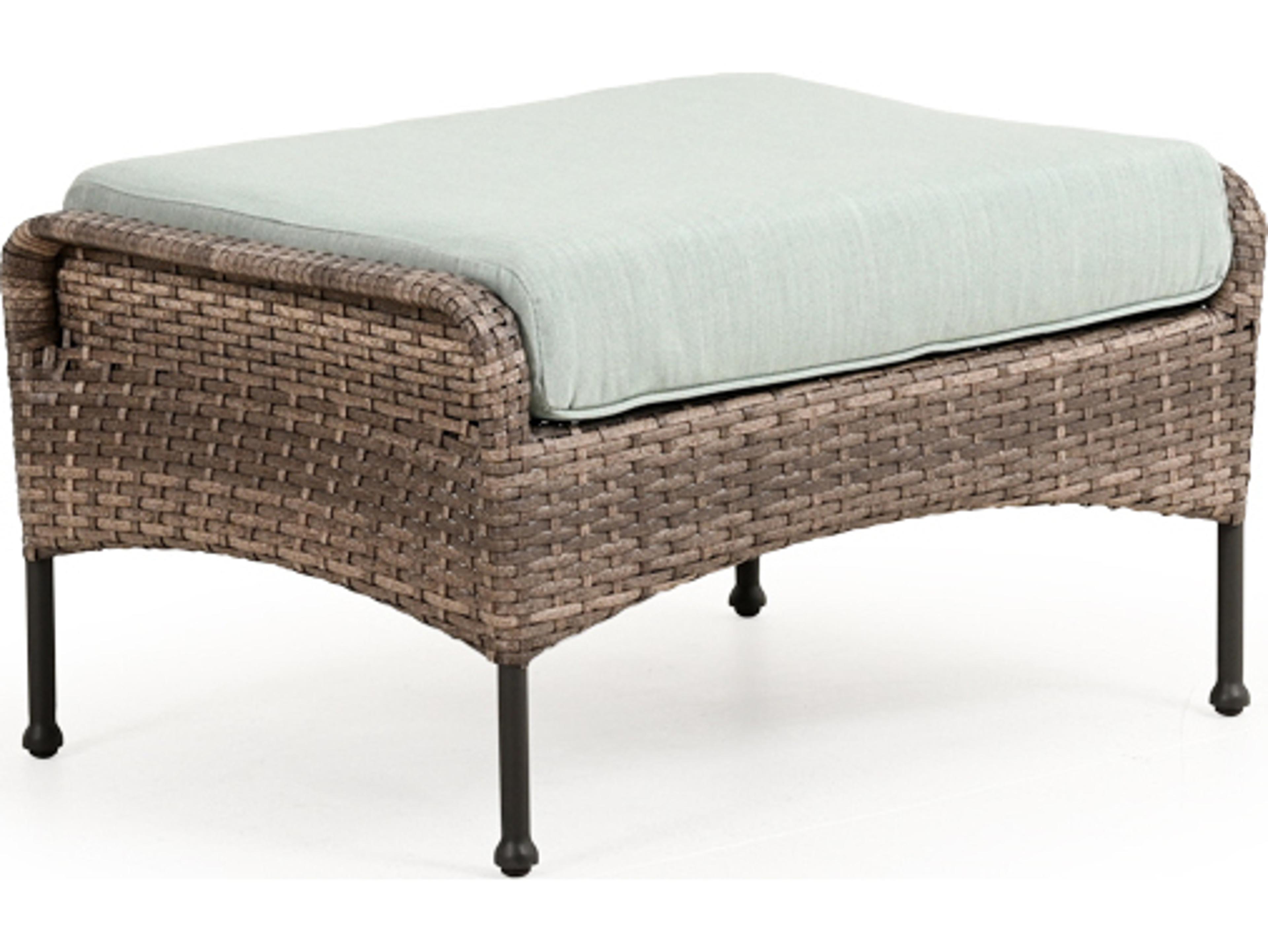 Watermark Living Augusta Wicker Patio Ottoman