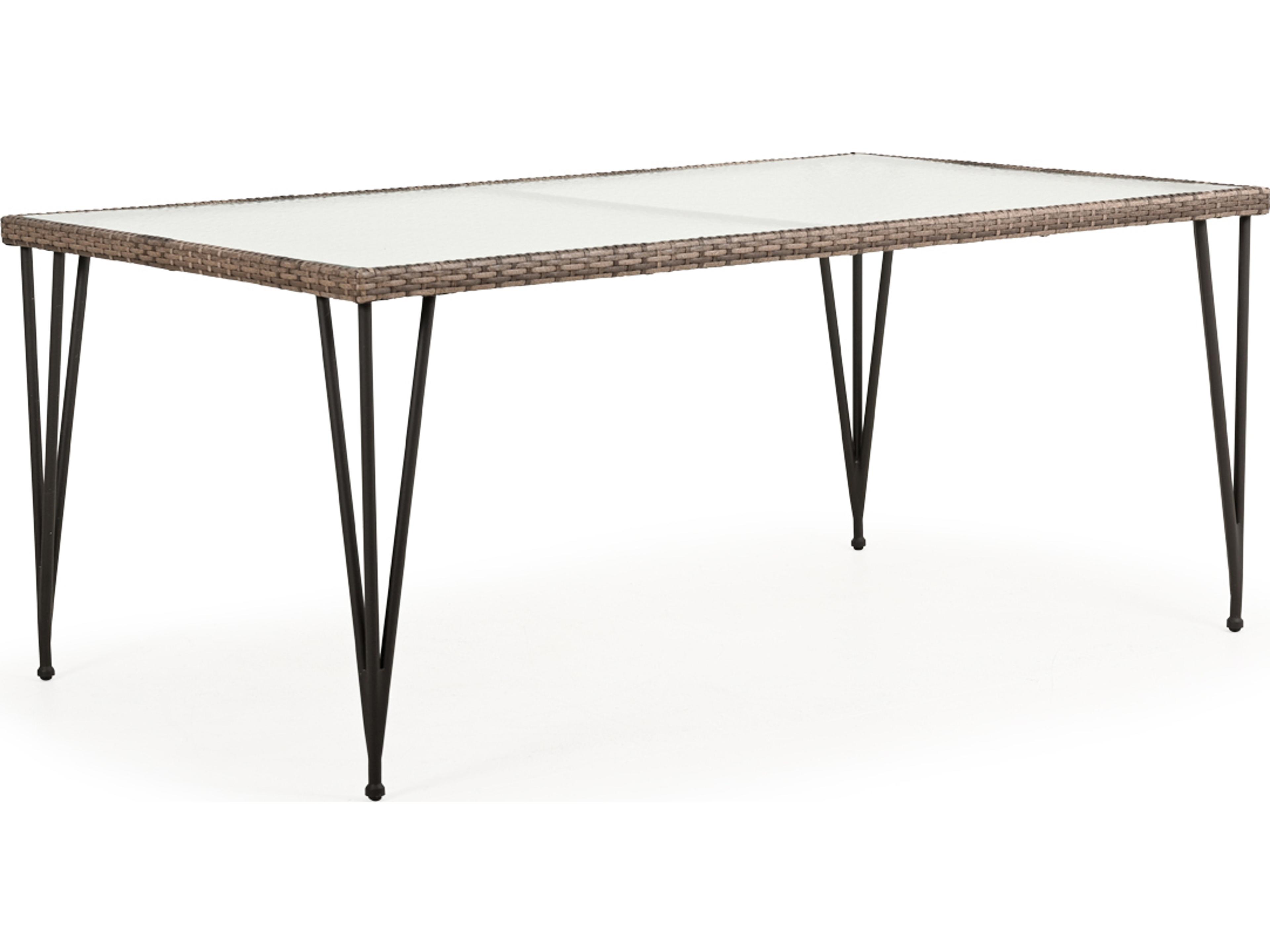 Watermark Living Augusta Wicker Rectangular Patio Dining Table