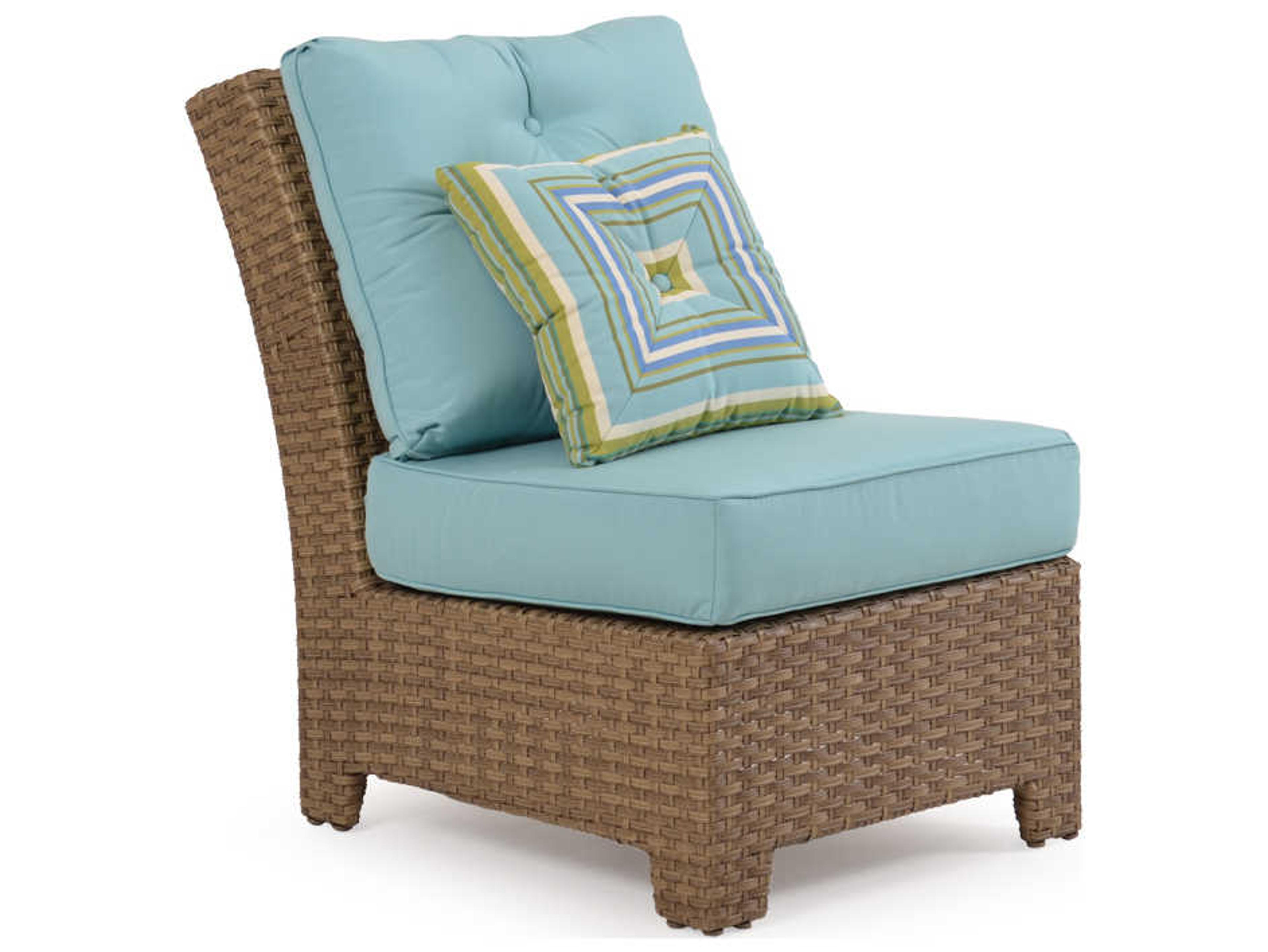 Quick Ship Seaside Wicker Modular Outdoor Patio Lounge Chair