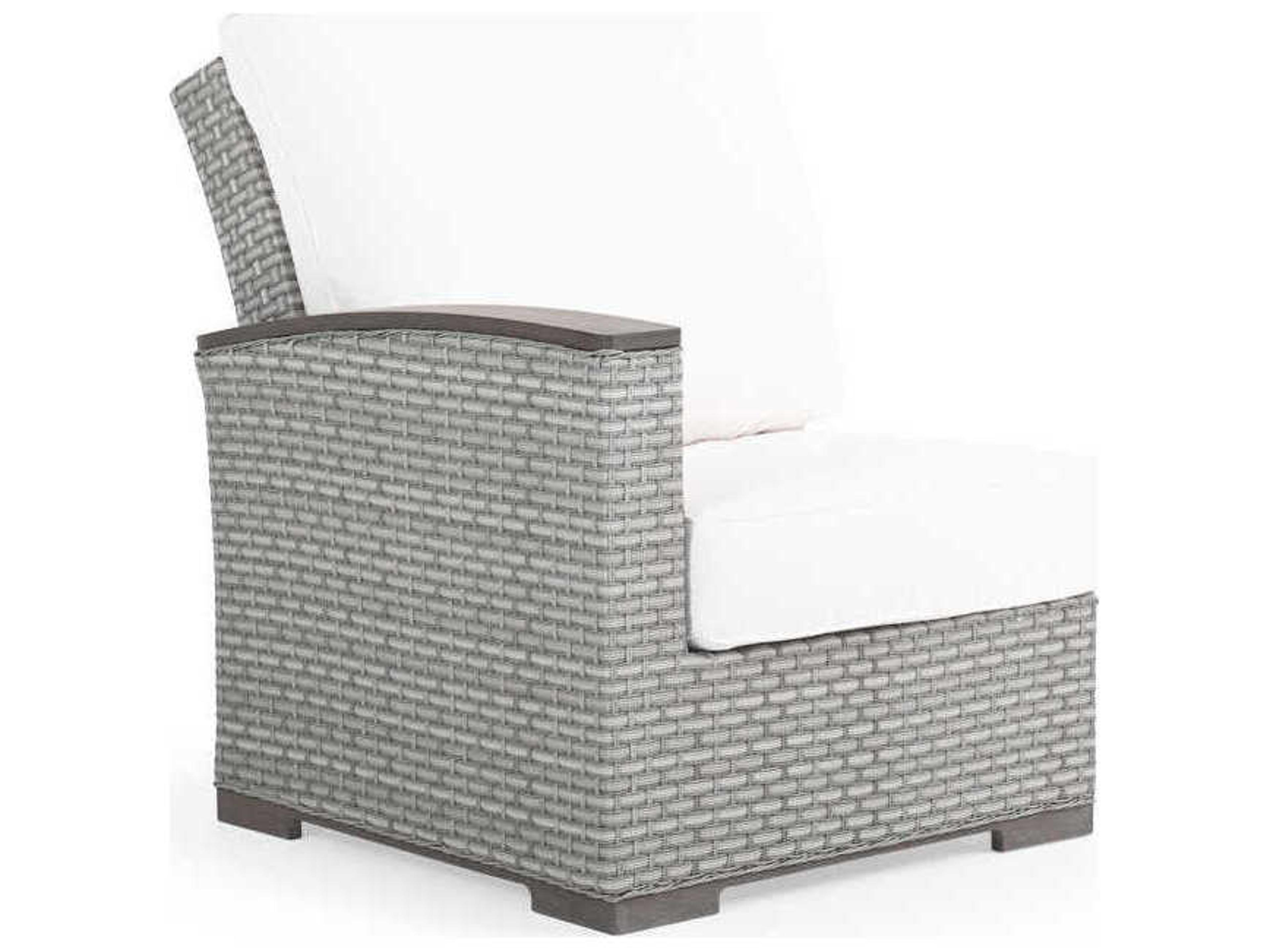 Adair Wicker Left Arm Facing Reclining Patio Lounge Chair