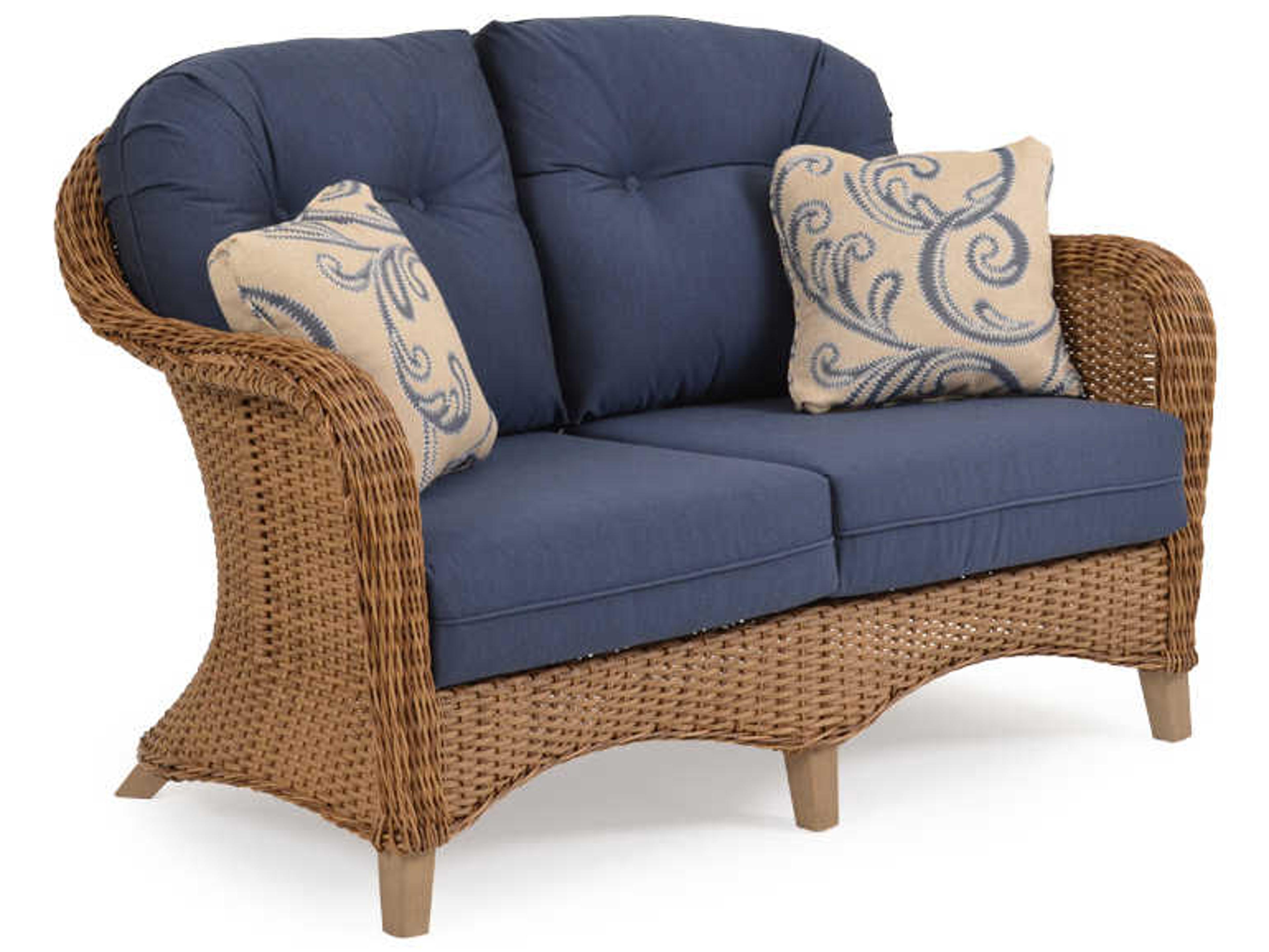 Watermark Living Quick Ship Edenton Wicker Outdoor Loveseat