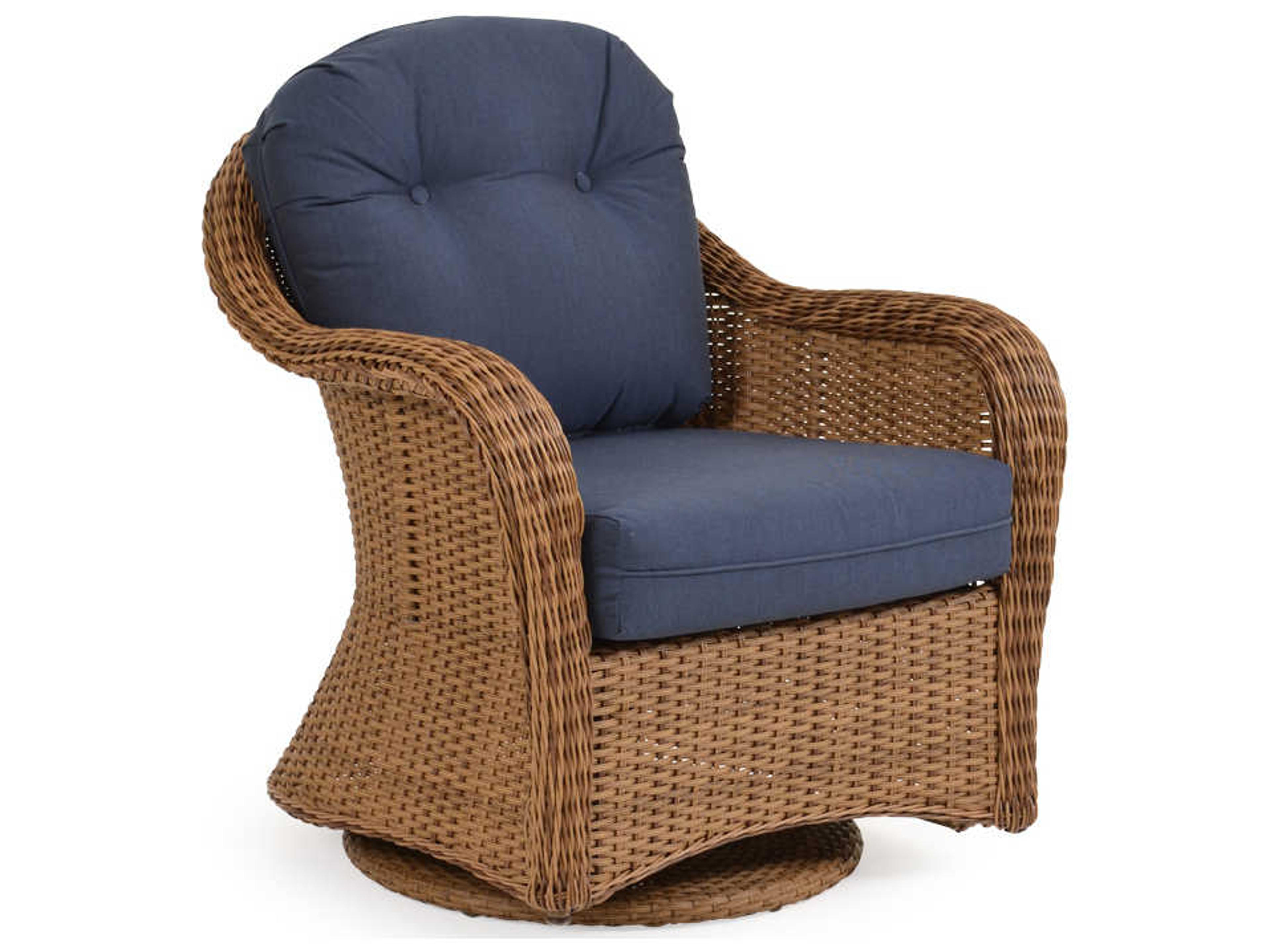 Watermark Living Quick Ship Edenton Wicker Swivel Glider Outdoor Patio Lounge Chair