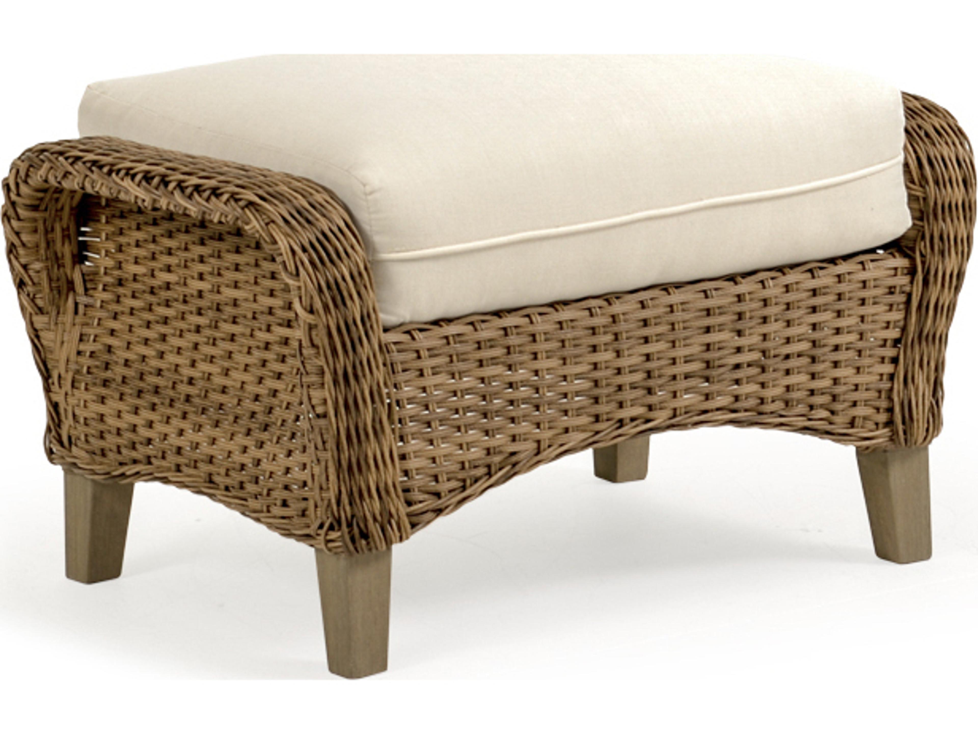 Watermark Living Edenton Wicker Patio Ottoman