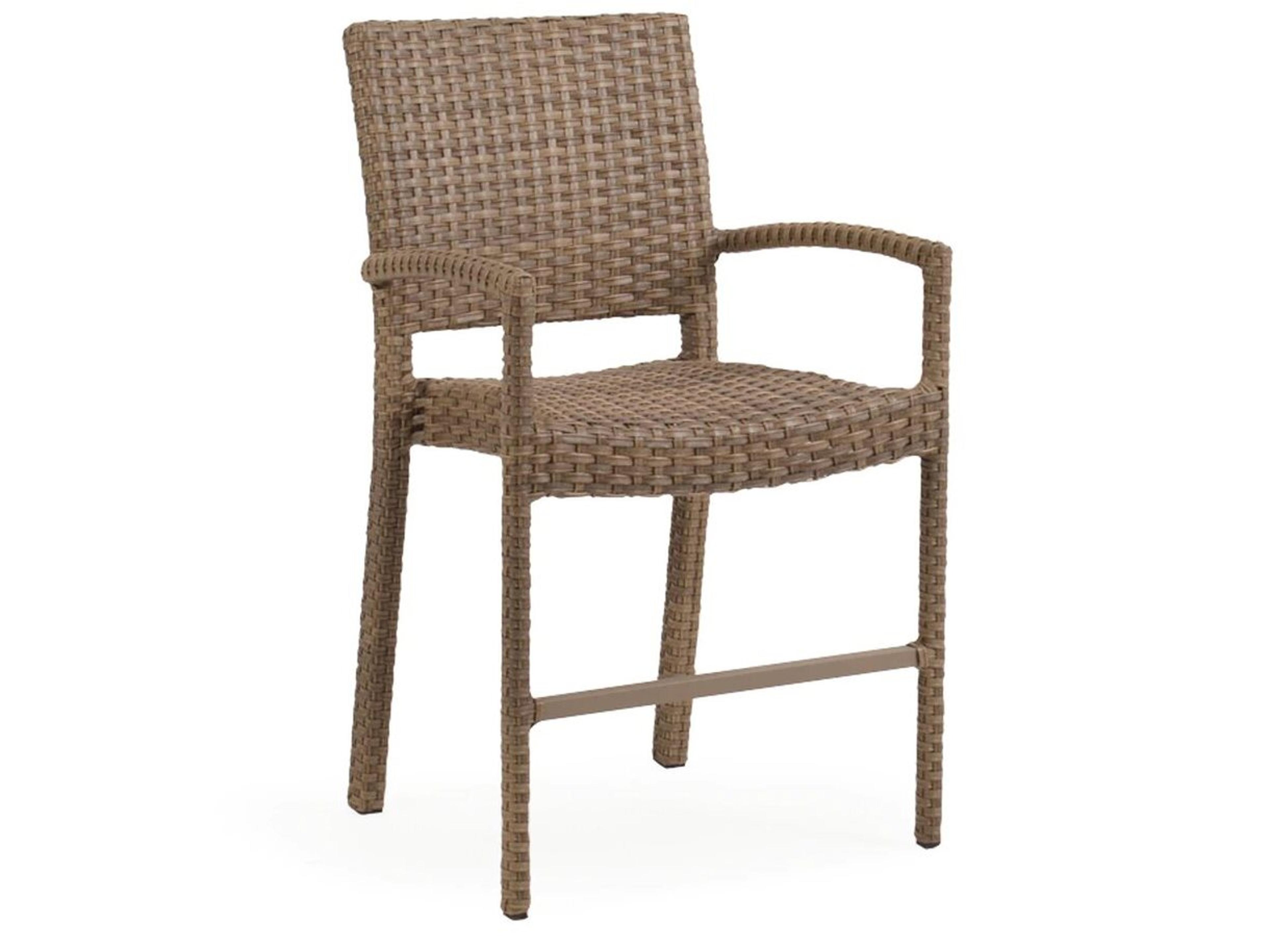 Watermark Living Quick Ship Seaside Wicker Counter Height Stool