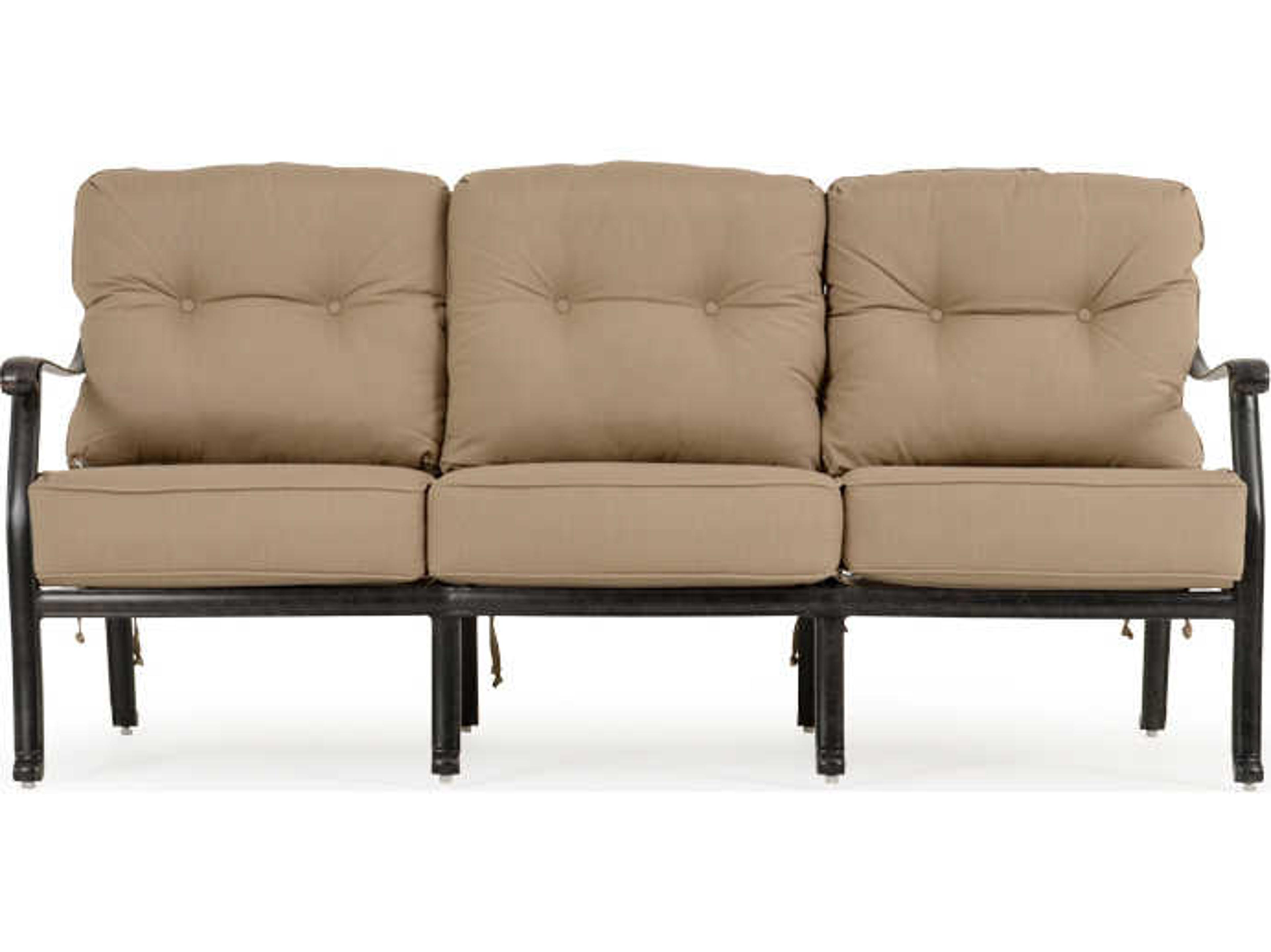 Watermark Living Quick Ship Dauphine Cast Aluminum Outdoor Sofa