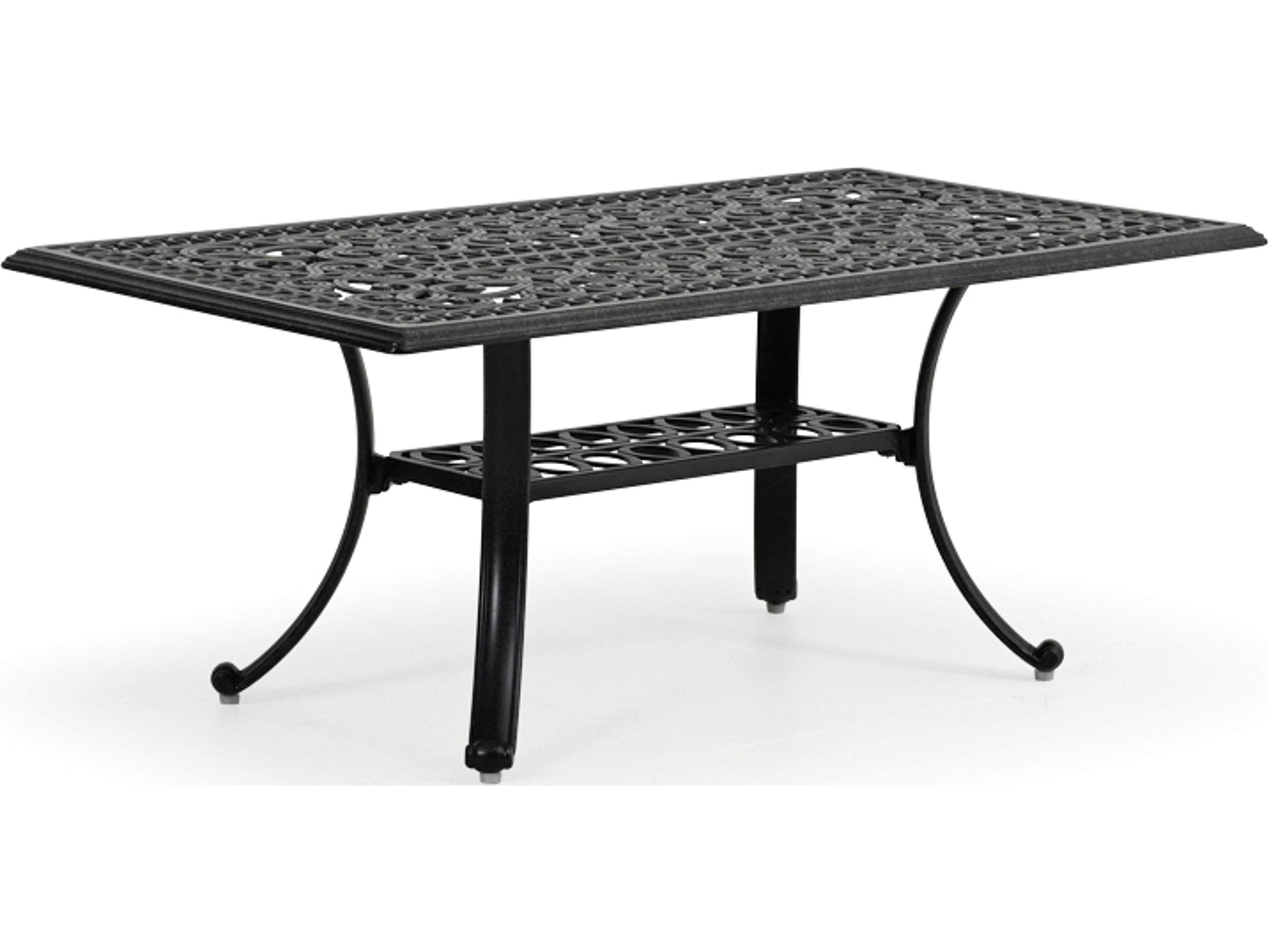 Watermark Living Dauphine Cast Aluminum Rectangular Outdoor Coffee Table
