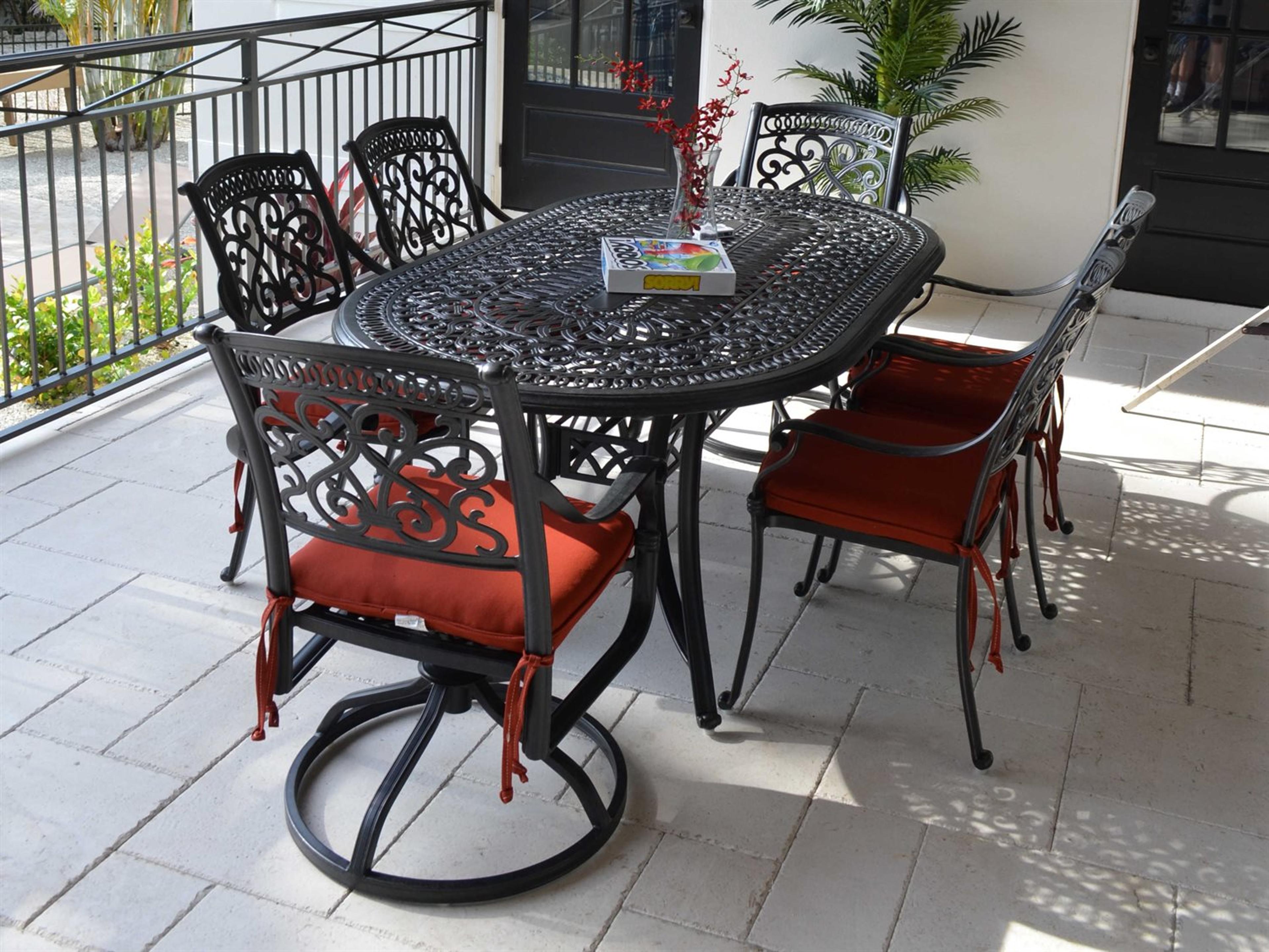 Watermark Living Dauphine Cast Aluminum Outdoor Patio Dining Set