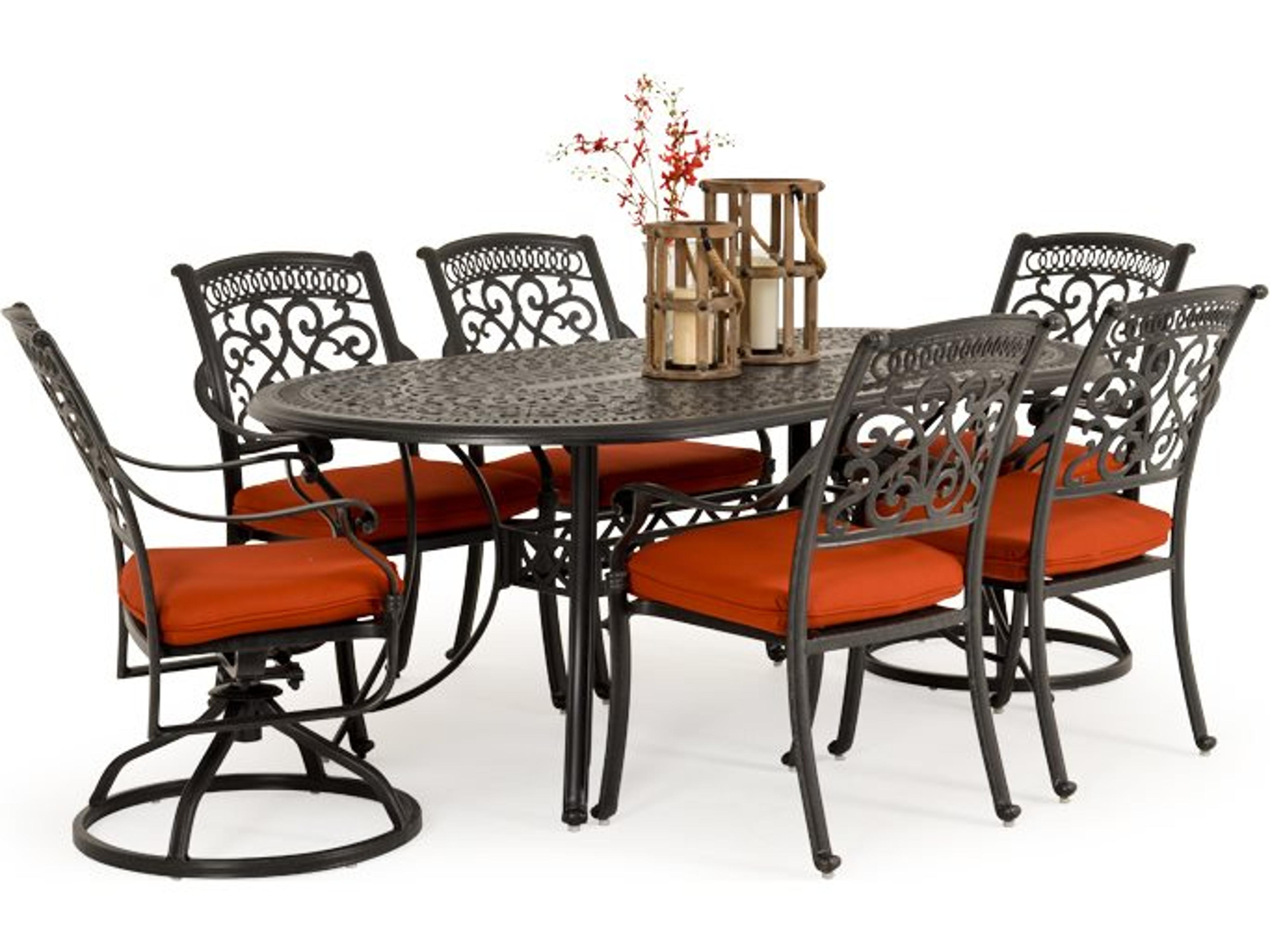 Watermark Living Dauphine Cast Aluminum Outdoor Patio Dining Set