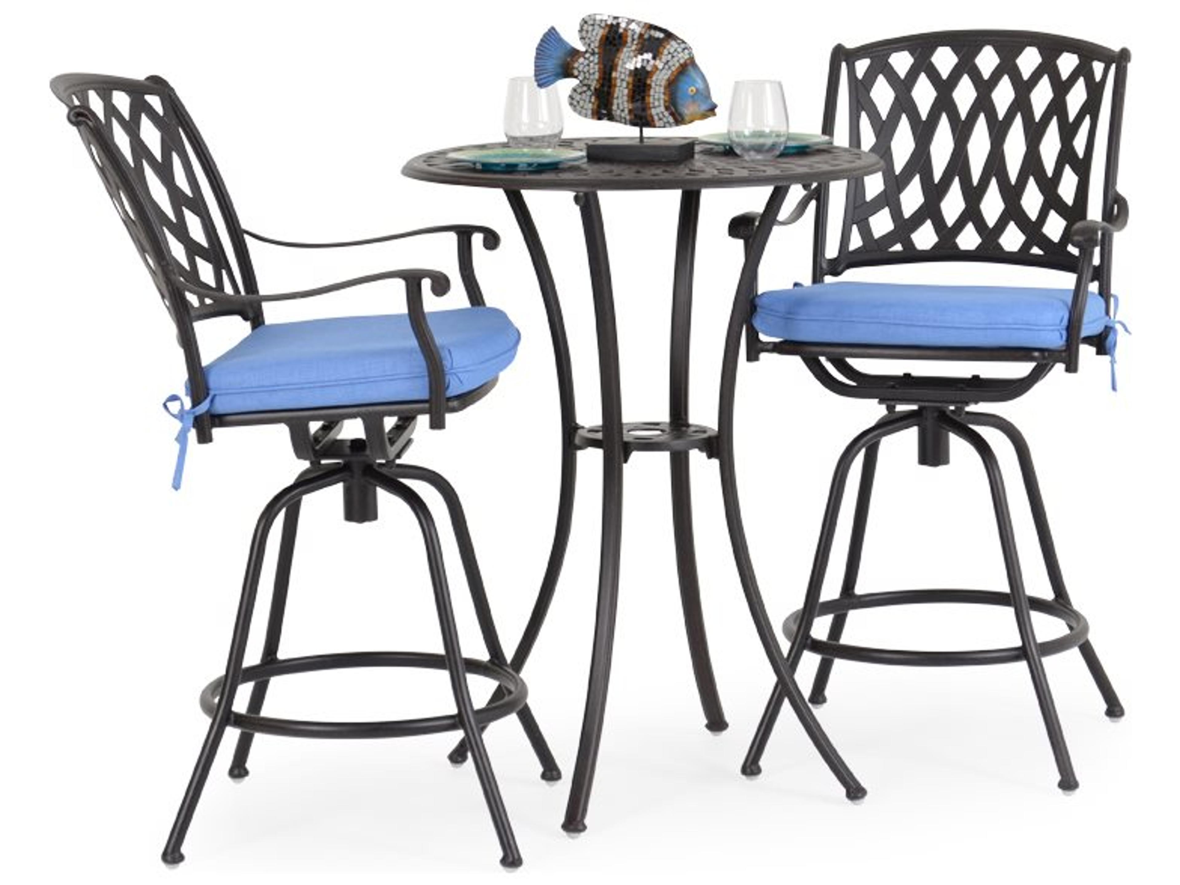 Watermark Living Oxford Cast Aluminum Bar Set