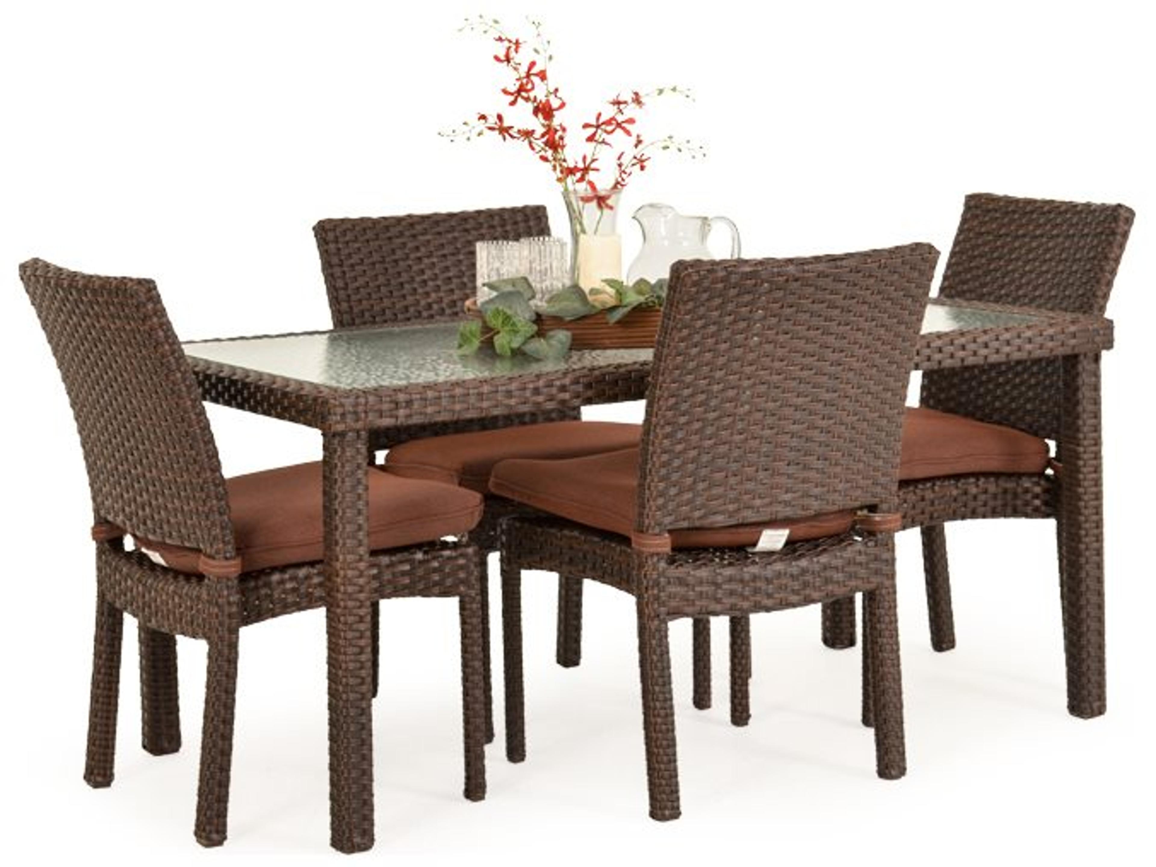 Watermark Living Seaside Wicker Outdoor Patio Dining Set