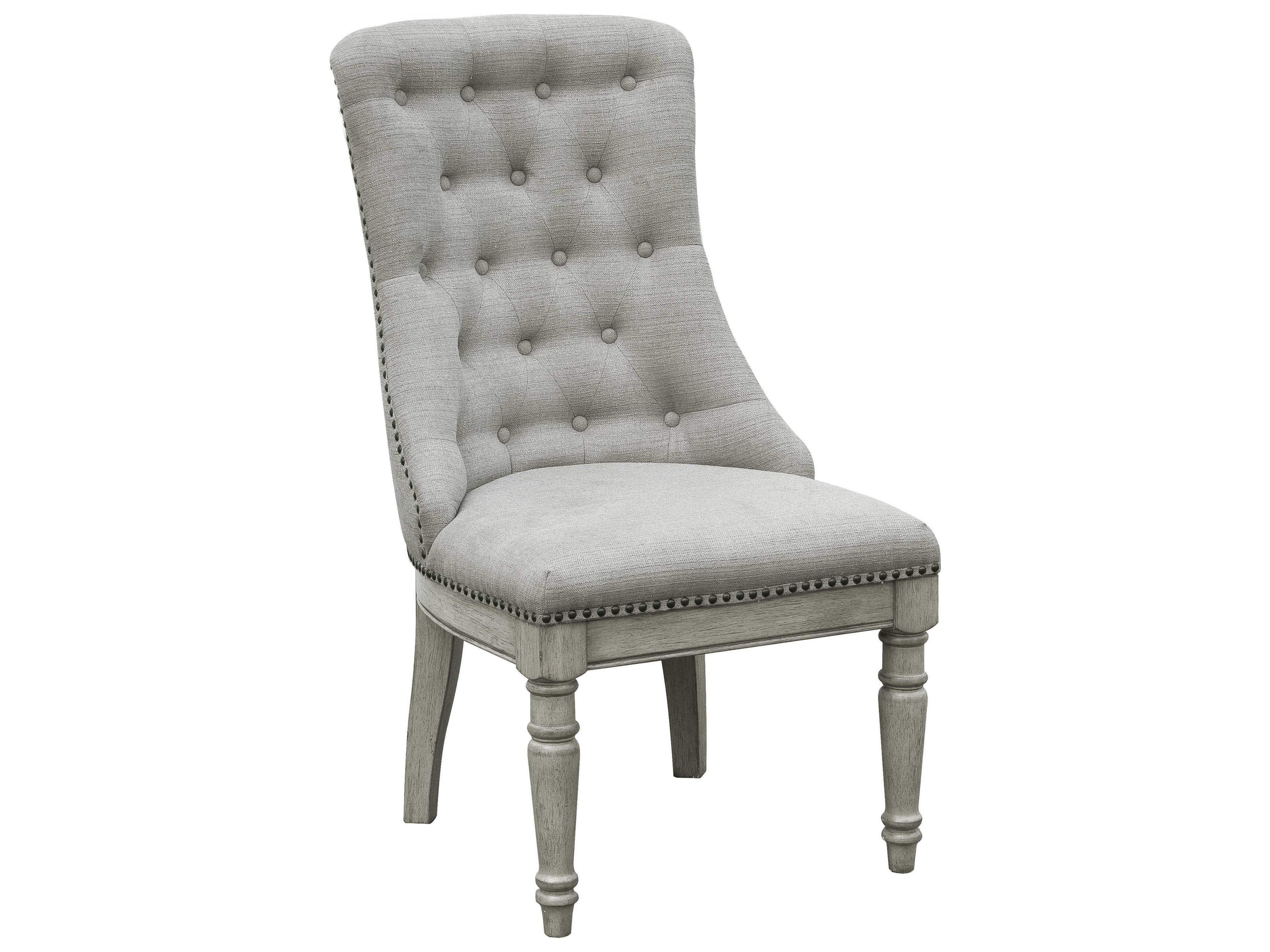 Pulaski Madison Ridge Rubberwood Gray Upholstered Side Dining Chair