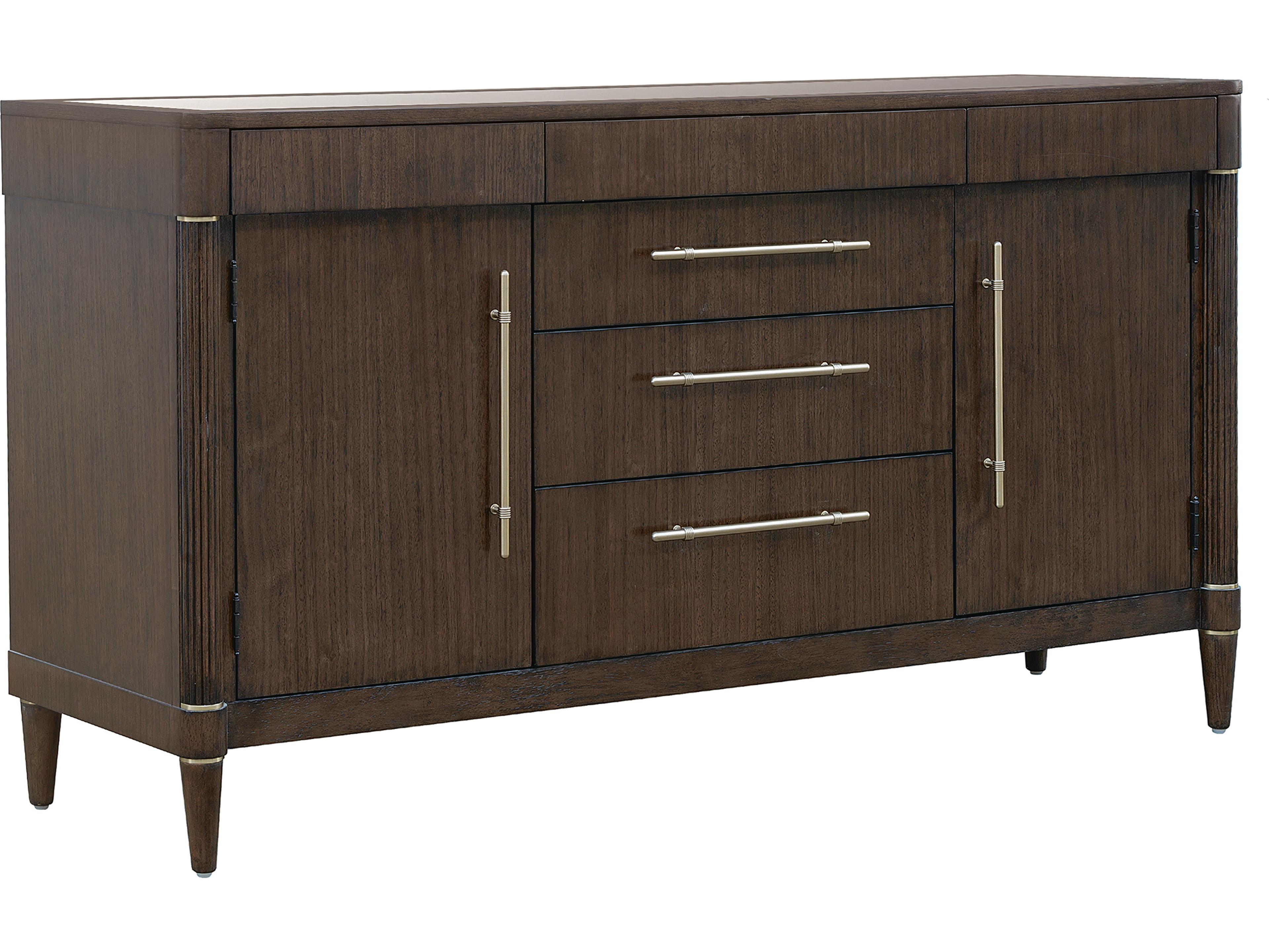 Pulaski Asher Park 67" Rubberwood Piano Brown Sideboard
