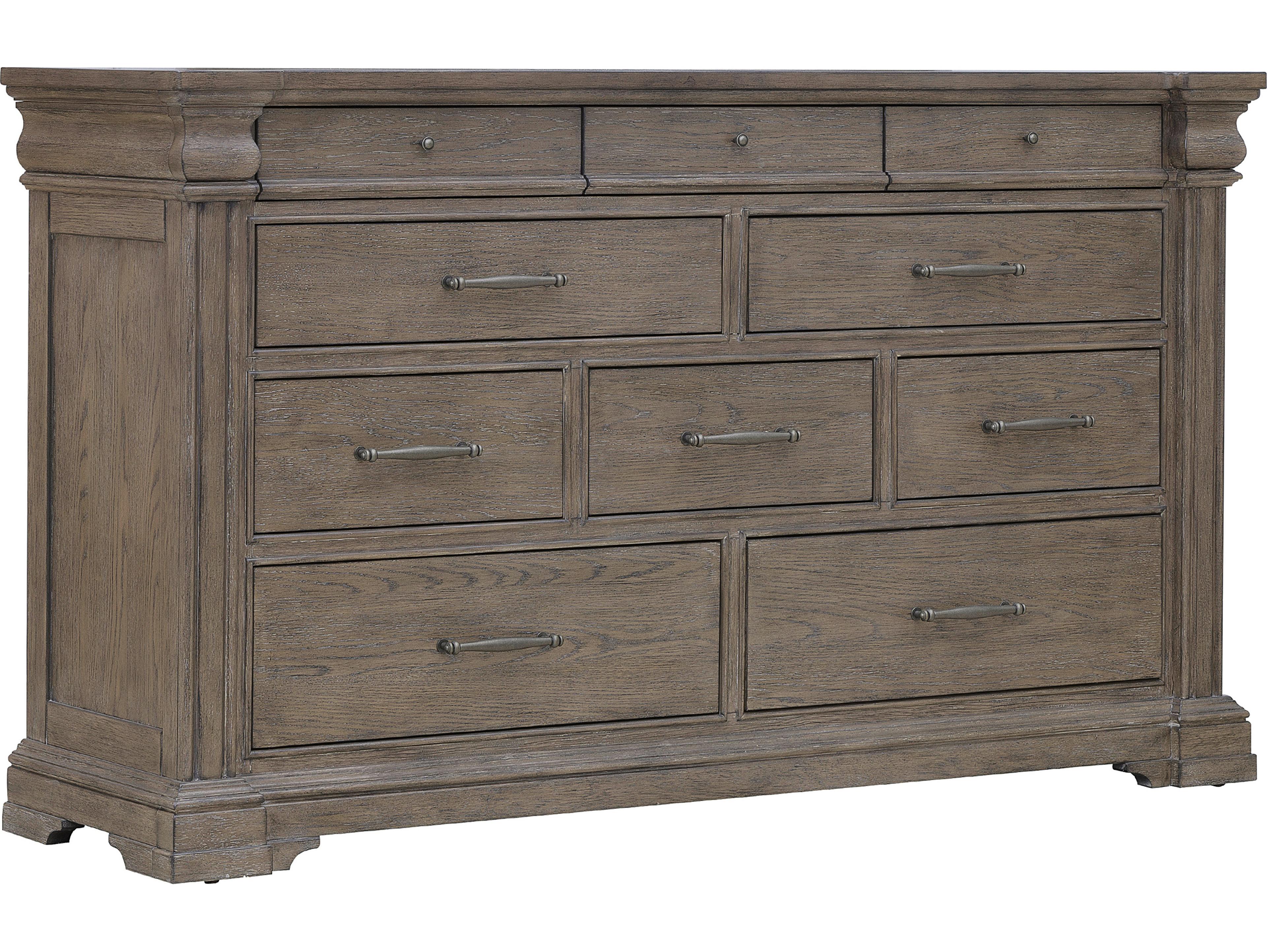 Pulaski Madison Ridge Brown Rubberwood Double Dresser