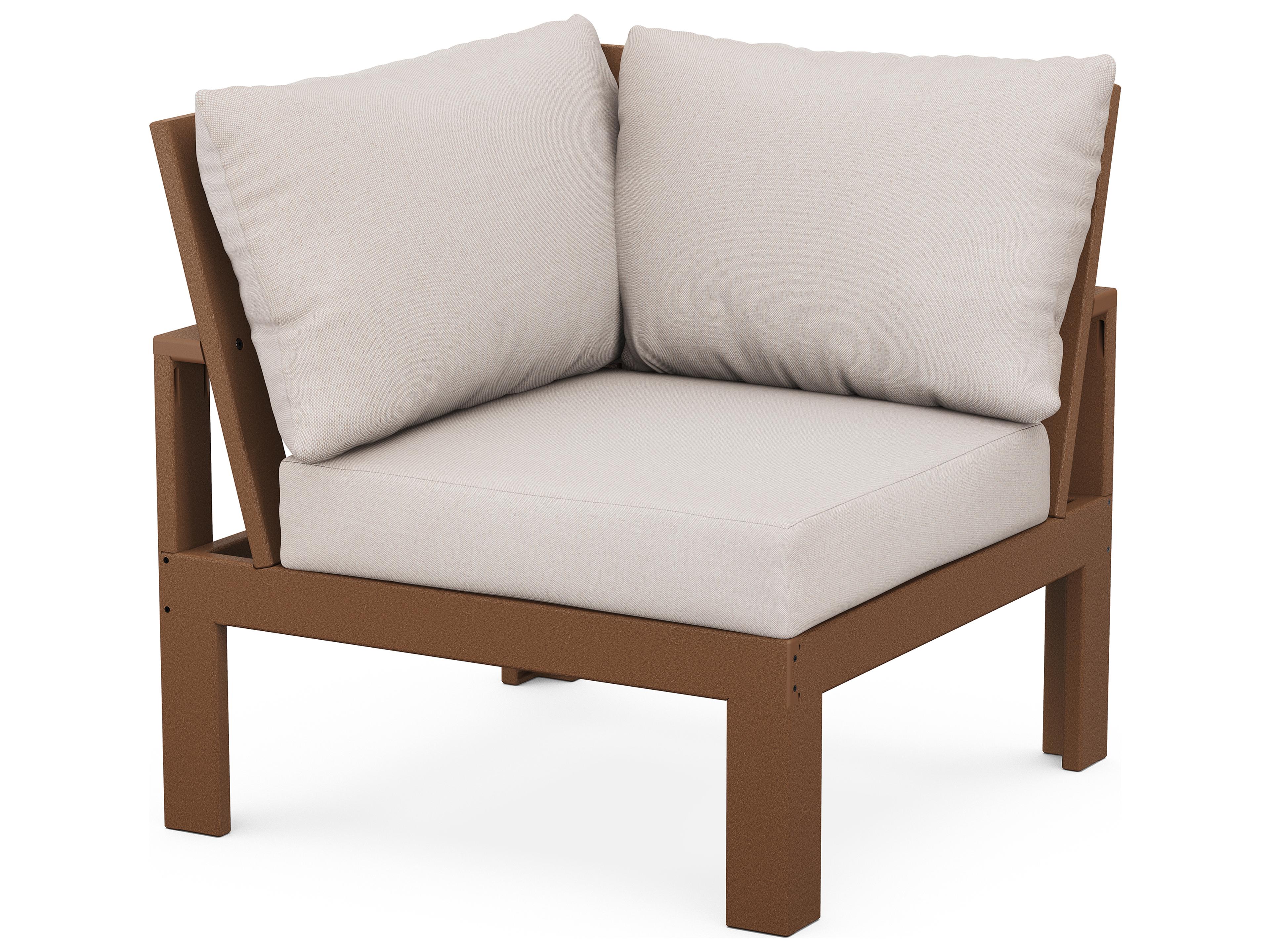 POLYWOOD® Edge Recycled Plastic Corner Patio Lounge Chair