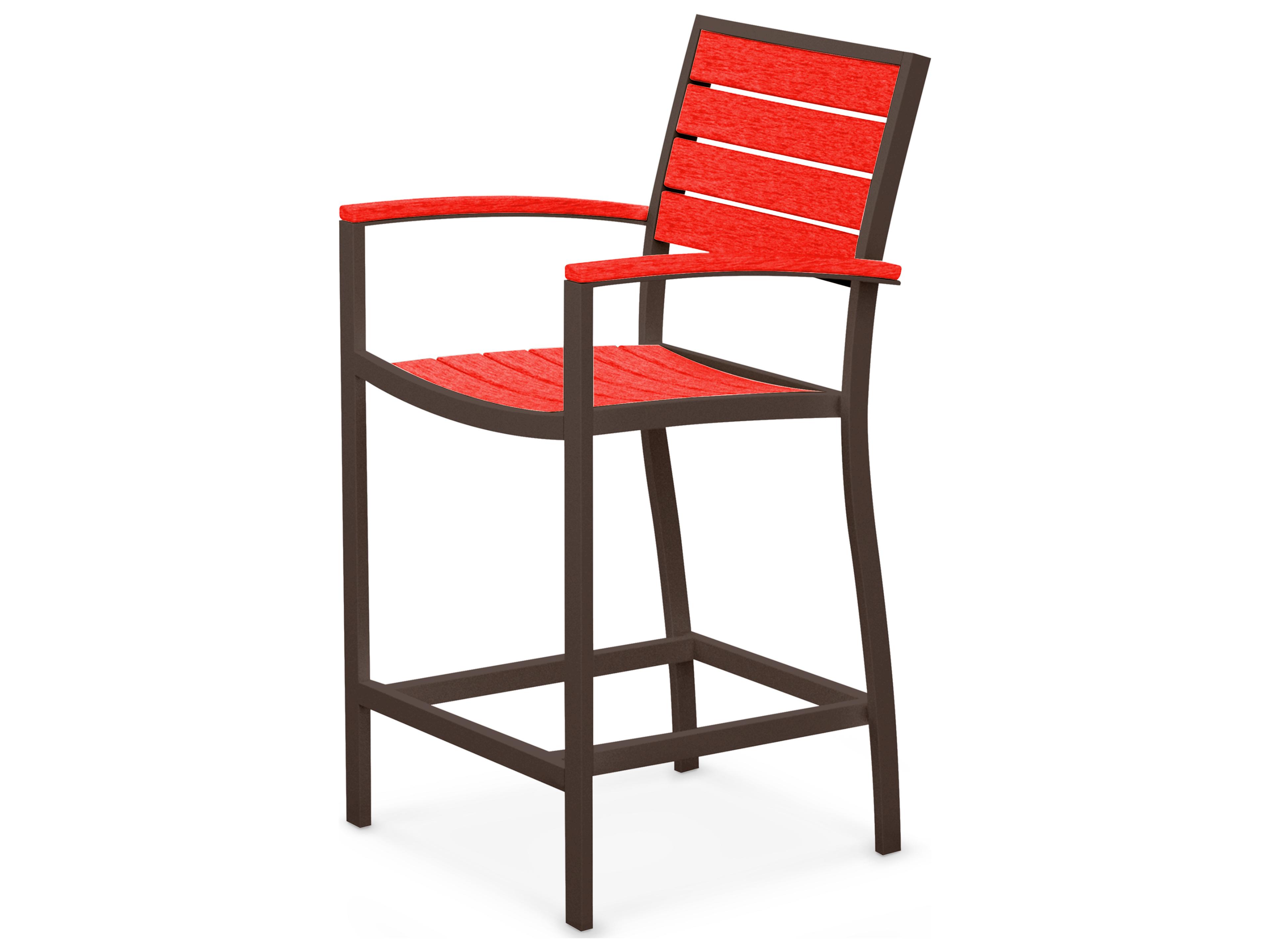 POLYWOOD® Euro Counter Arm Chair Seat Replacement Cushion