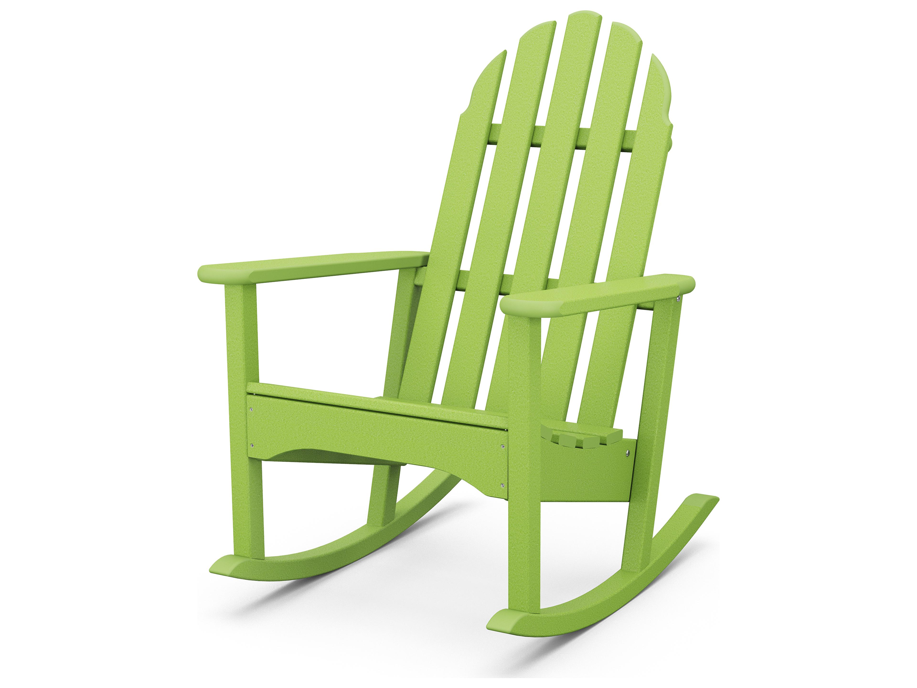 POLYWOOD® Classic Adirondack Recycled Plastic Outdoor Patio Rocking Chair