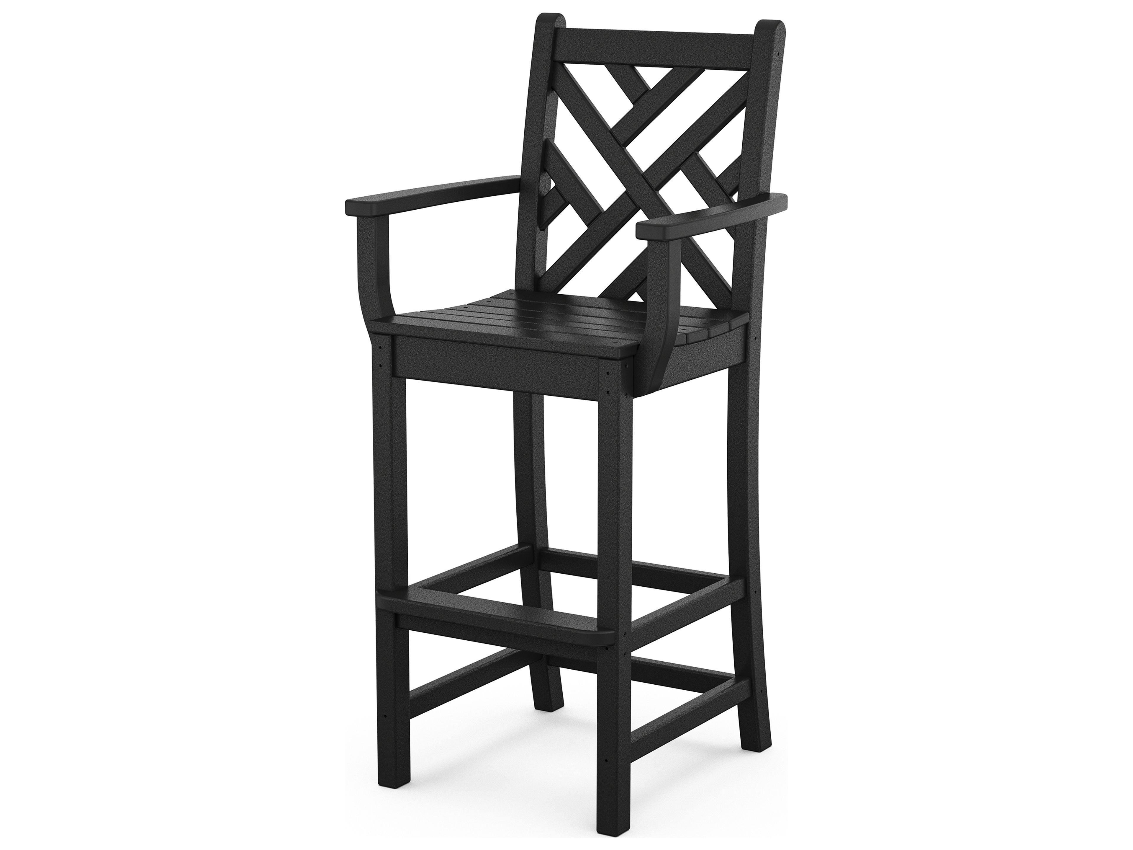 POLYWOOD® Chippendale Recycled Plastic Outdoor Bar Chair