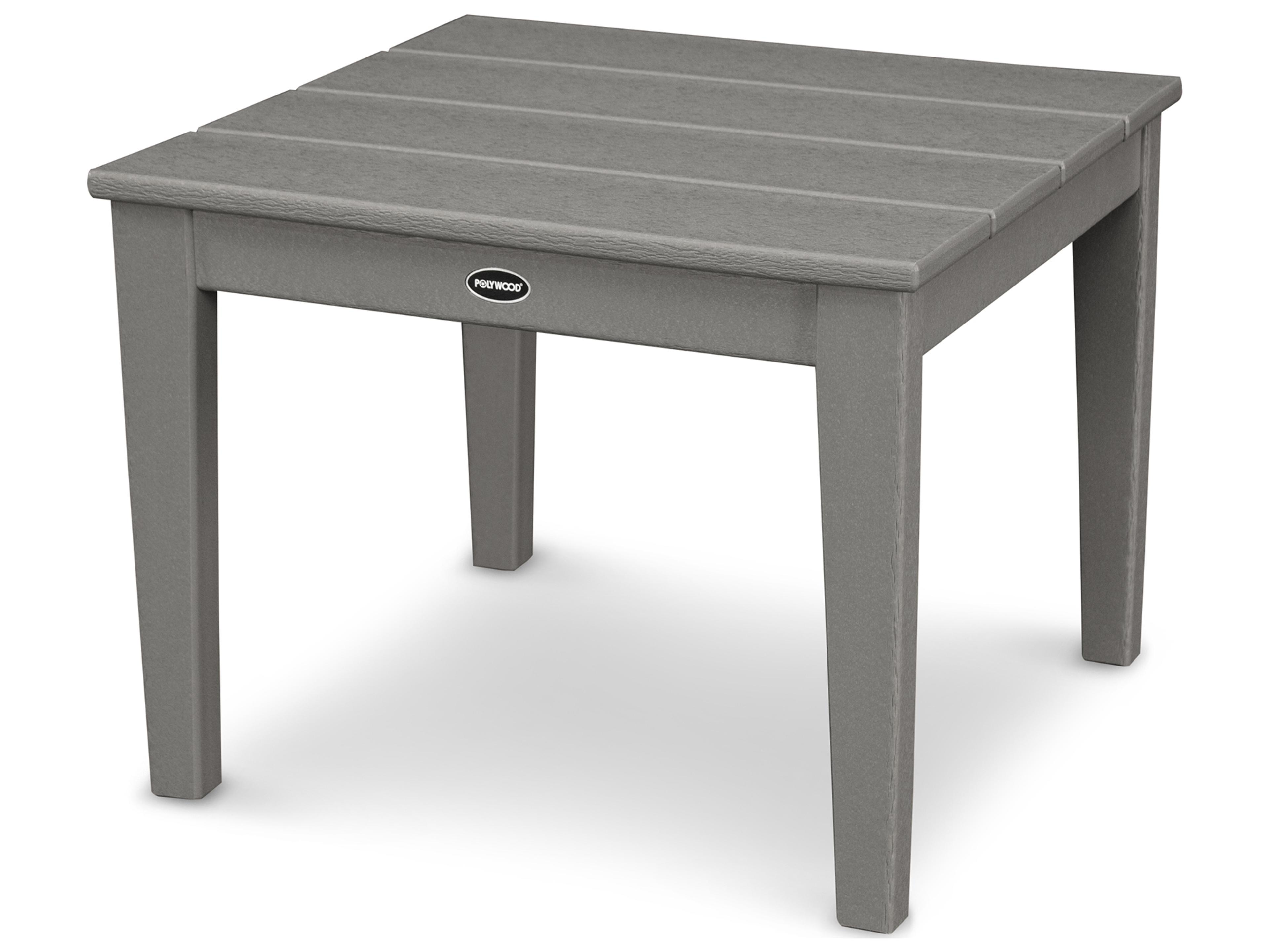 POLYWOOD® Newport Recycled Plastic Square Outdoor End Table