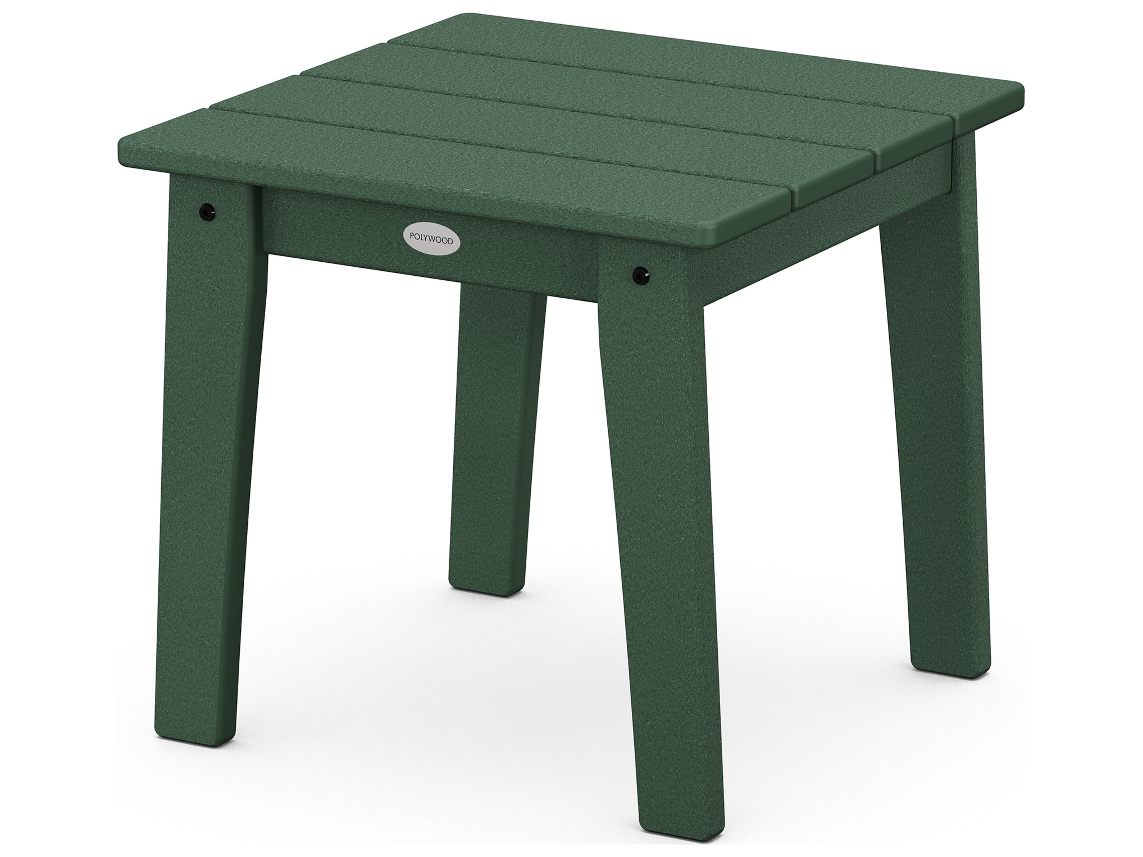 POLYWOOD® Lakeside Recycled Plastic Square Outdoor Patio End Table