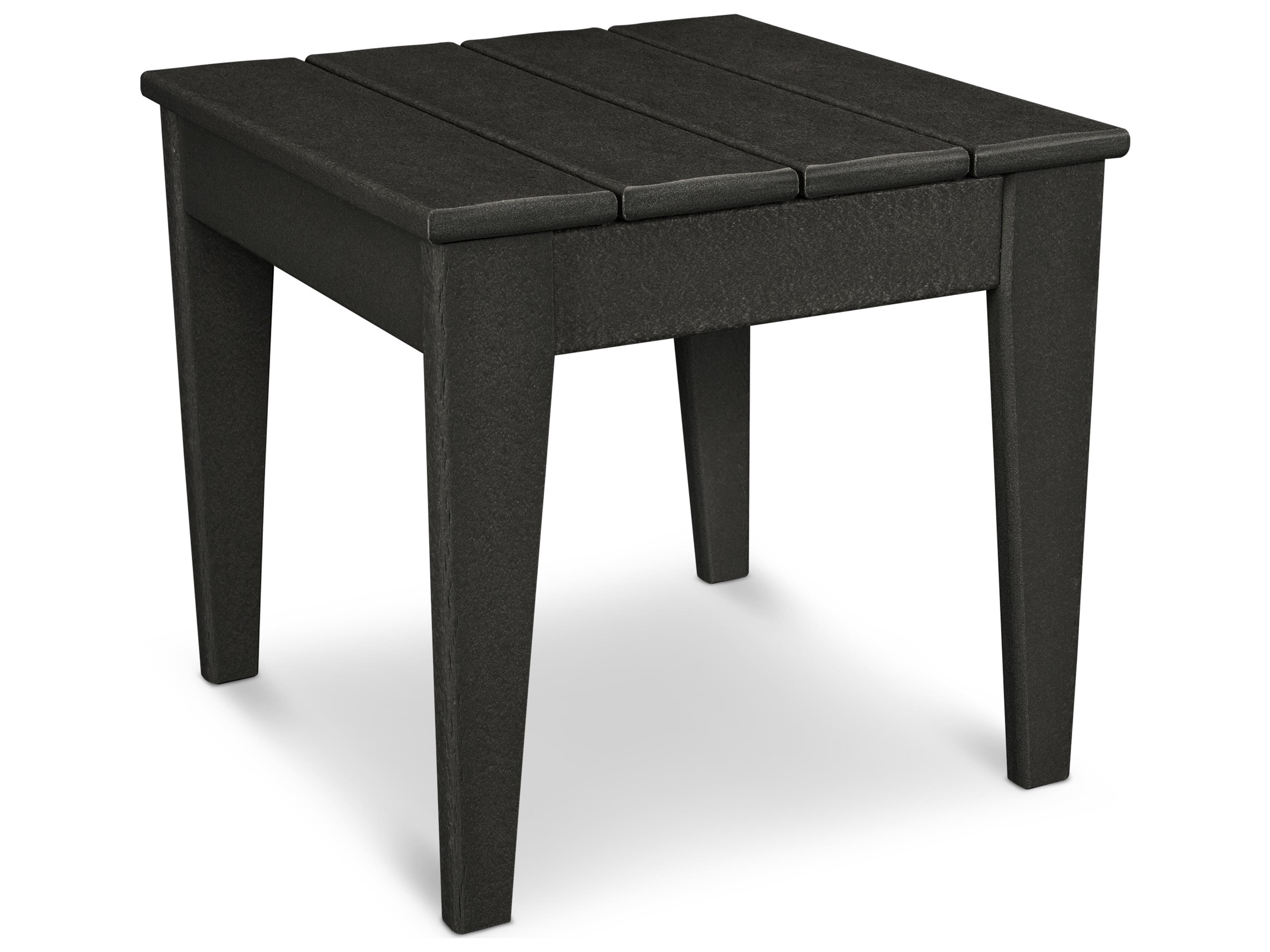 POLYWOOD® Modern Recycled Plastic Square Outdoor End Table