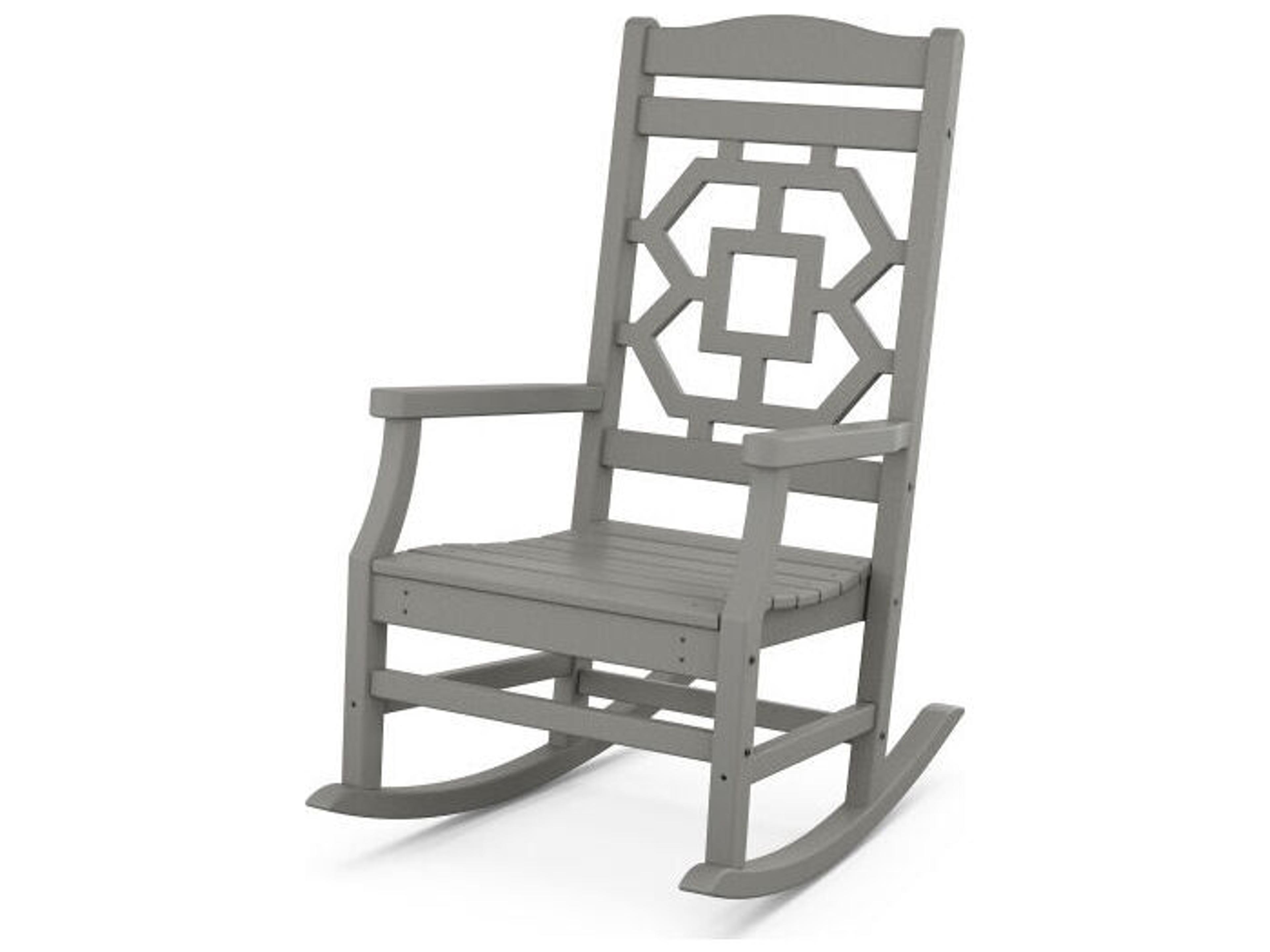 POLYWOOD® Martha Stewart by POLYWOOD® Chinoiserie Patio Rocking Chair